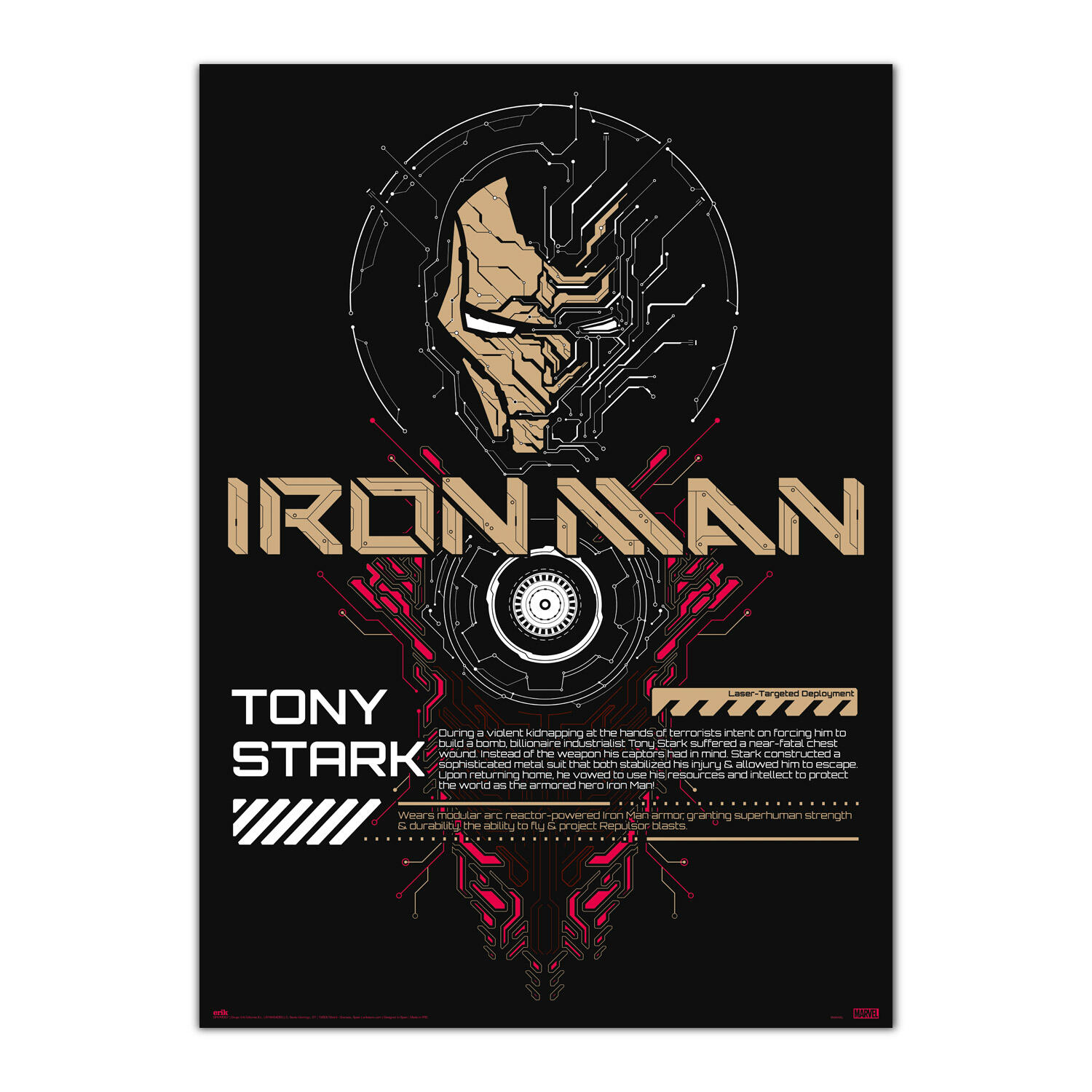 Póster luminiscente IRON MAN 50x70 cm - 2