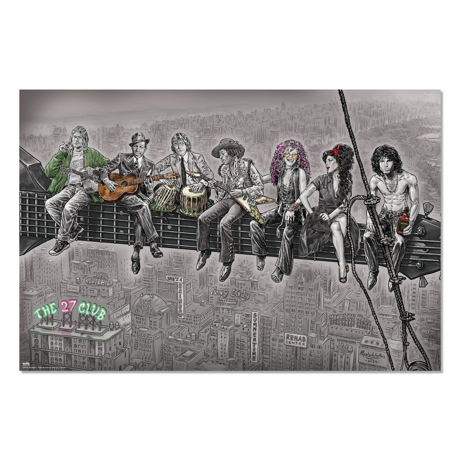 Póster decorativo THE 27 CLUB 61x91.5 CM - 2
