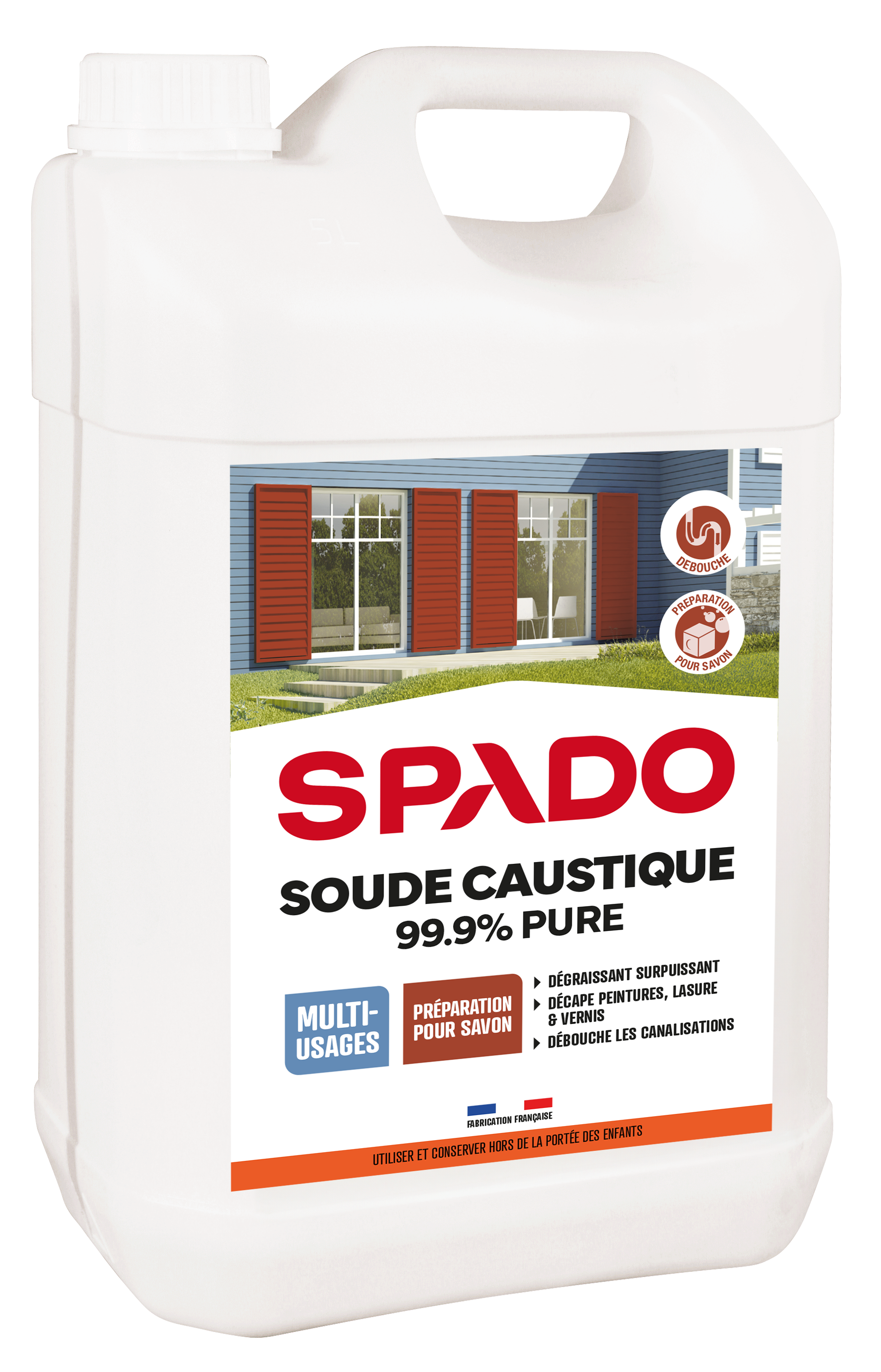 Décapant Soude caustique pure, 4kg SPADO | Leroy Merlin