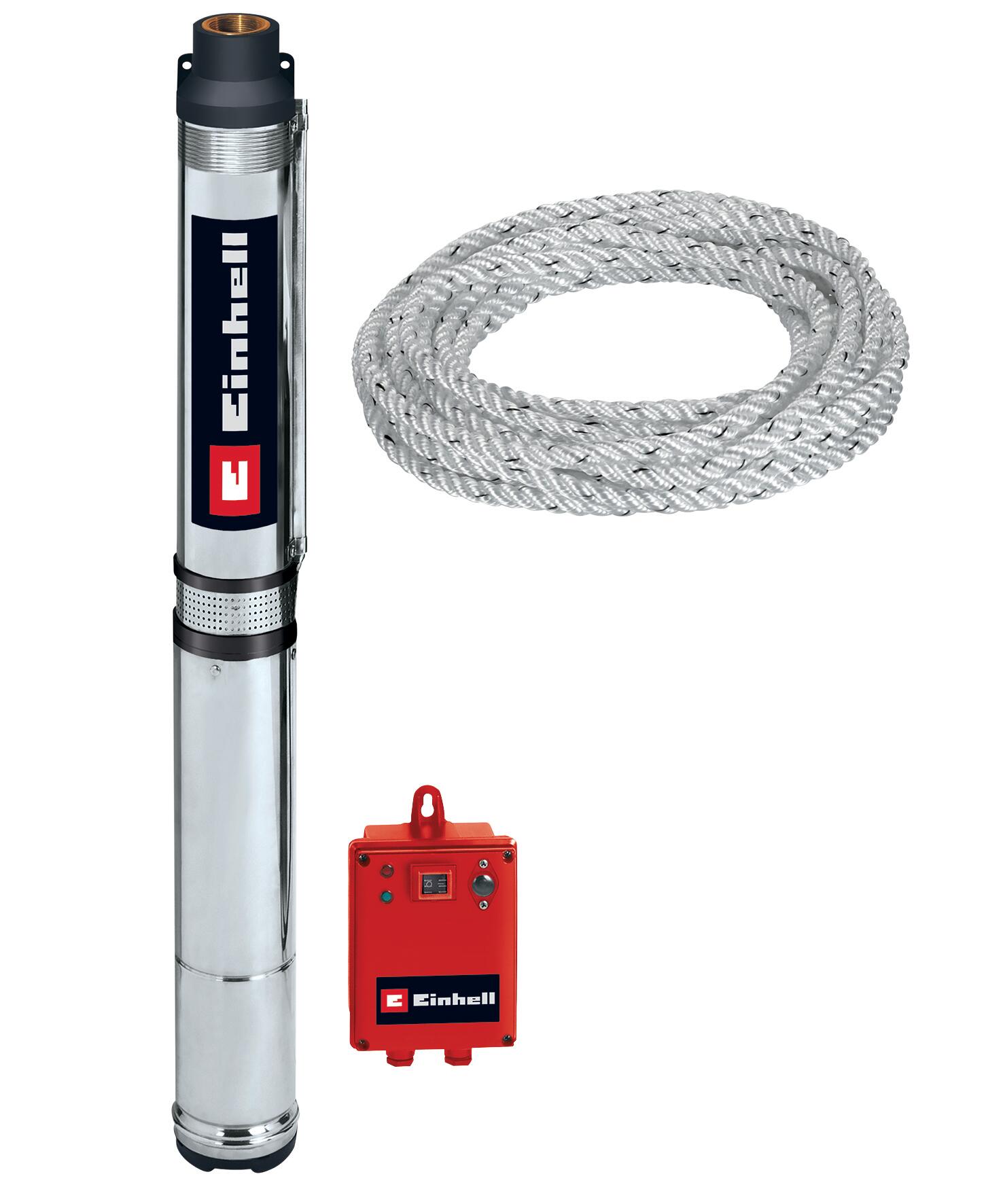 Bomba sumergida einhell gc-dw 1300 n de 1300 w y caudal máximo de 5000 l/h