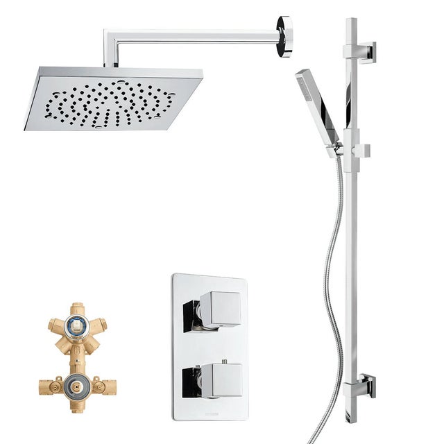 Kit incasso doccia Cube cromato