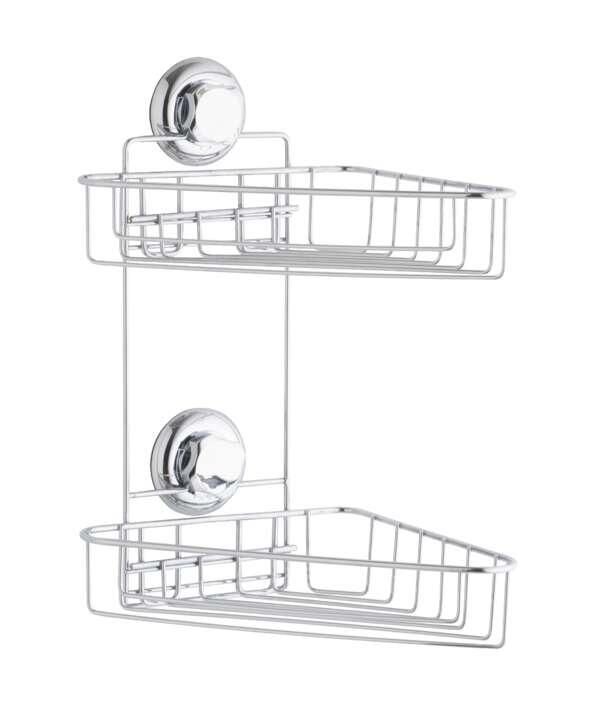 Organizador de ducha bestlock 3.0 gris / plata 22x36x23.5 cm