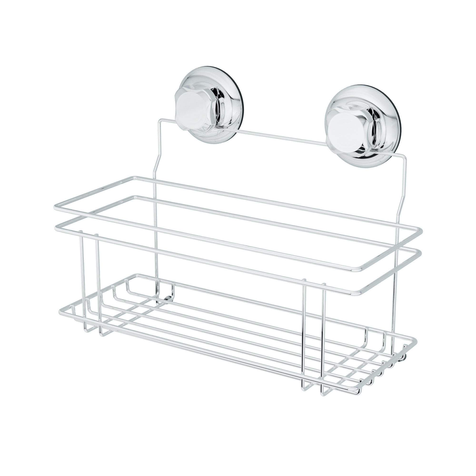 Organizador de ducha bestlock 3.0 gris / plata 30x20.5x15 cm