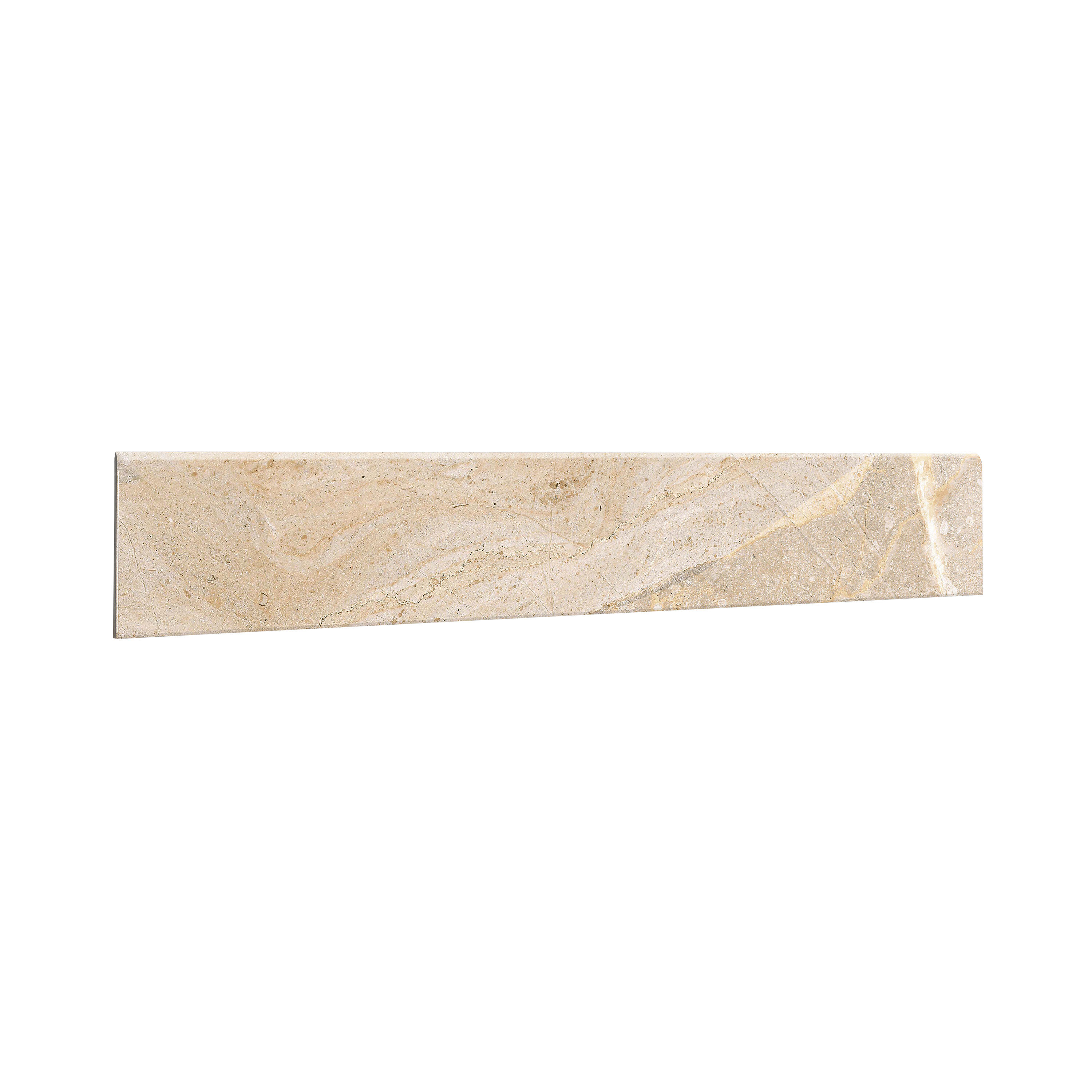 Rodapié porcelánico marmi 60x10 cm mármol marrón siena artens