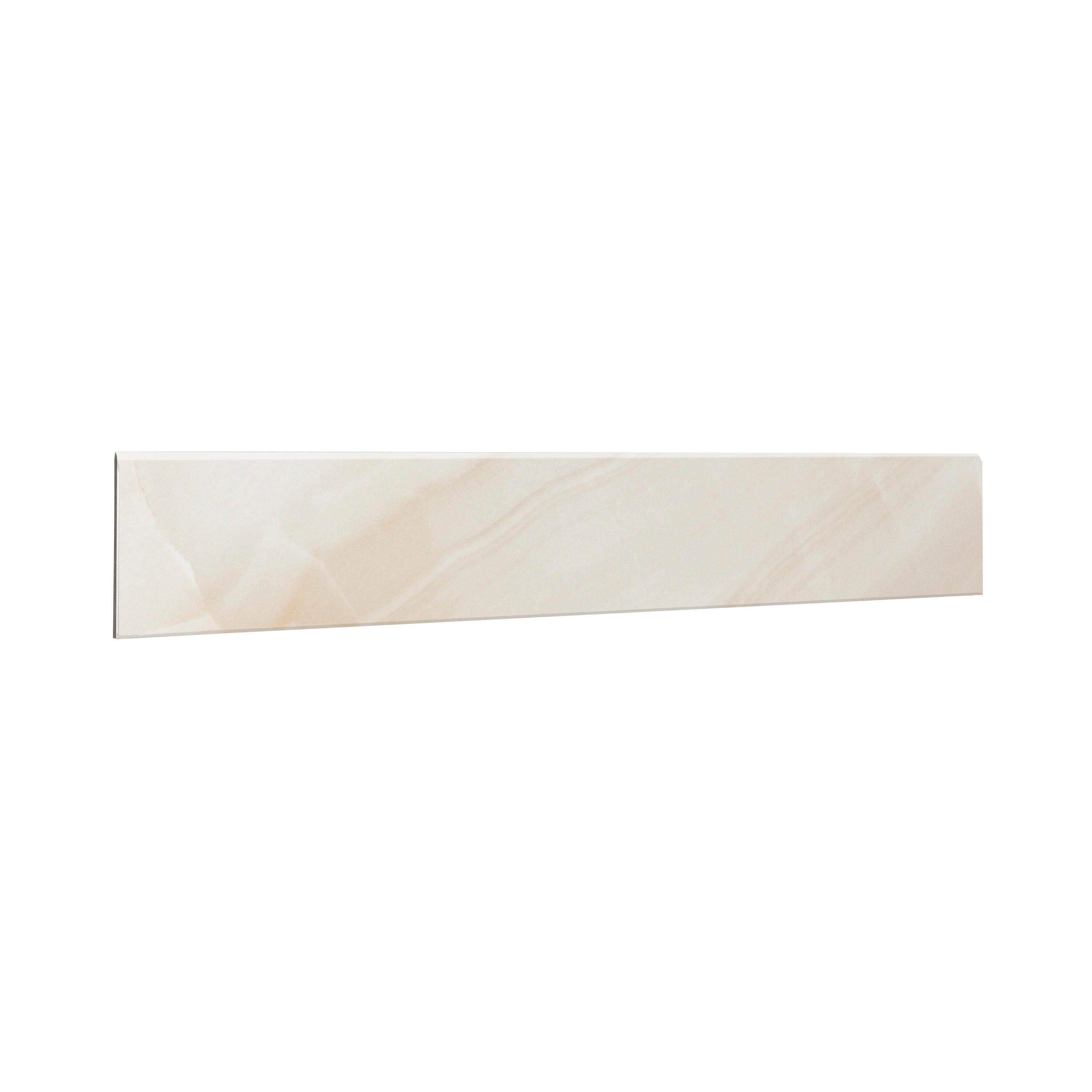 Rodapié porcelánico marmi 60x10 cm mármol marrón sand artens