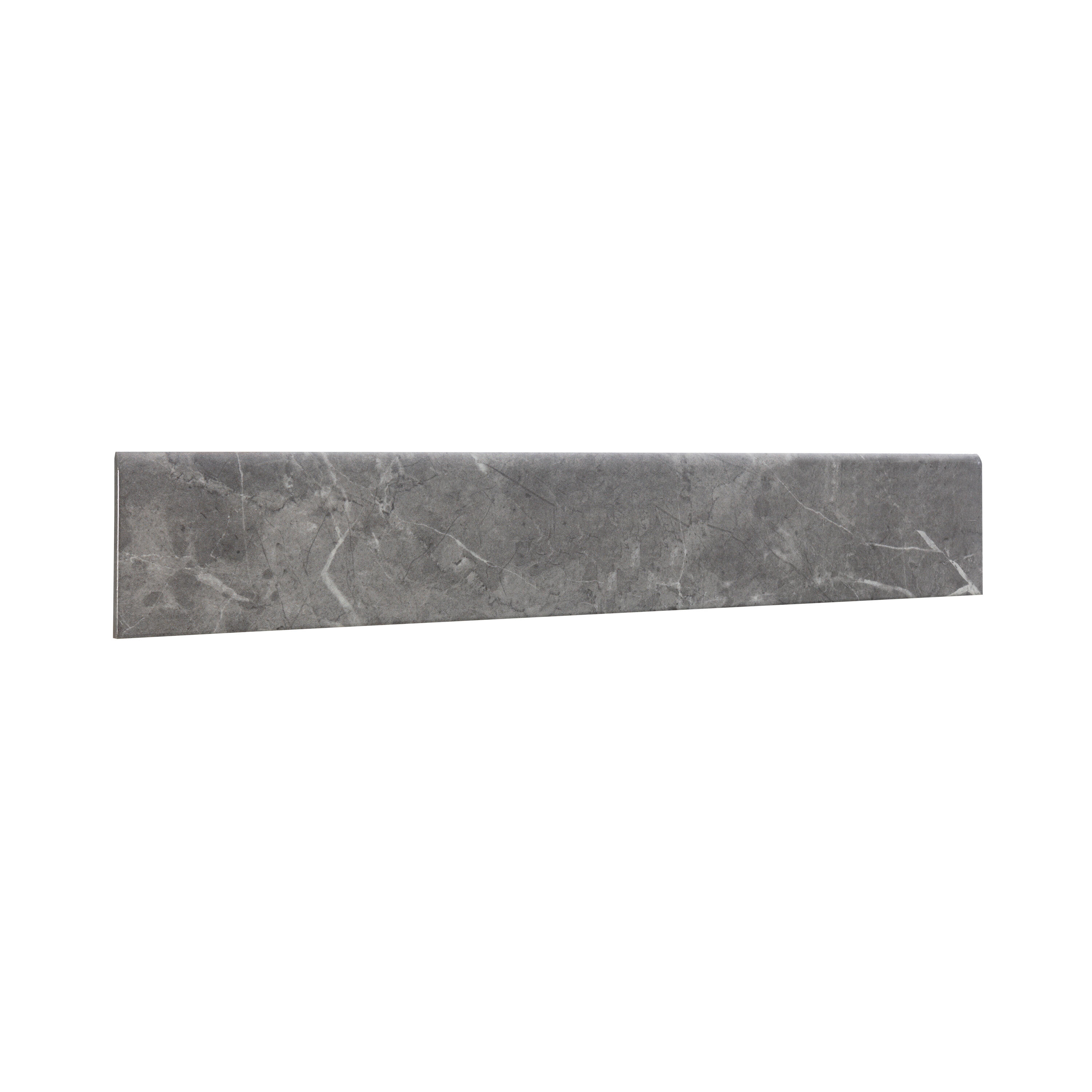 Rodapié porcelánico marmi 60x10 cm mármol negro mareo artens
