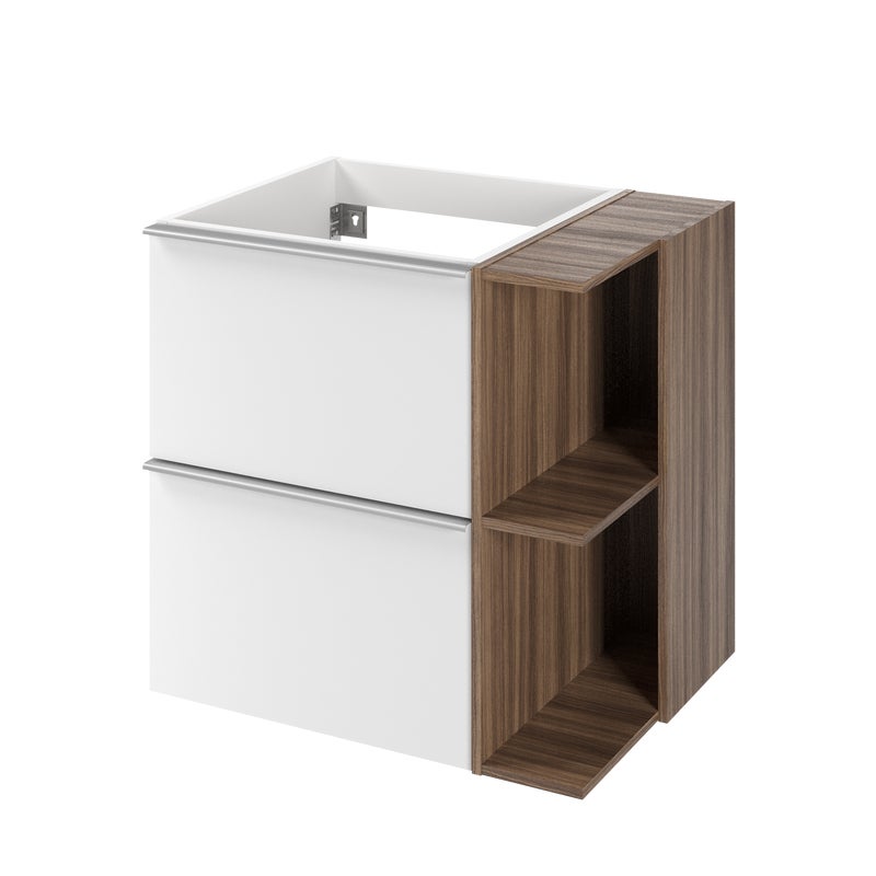 Szafka pod umywalkę Modern biało-orzechowa 60x45x55 cm Sensea