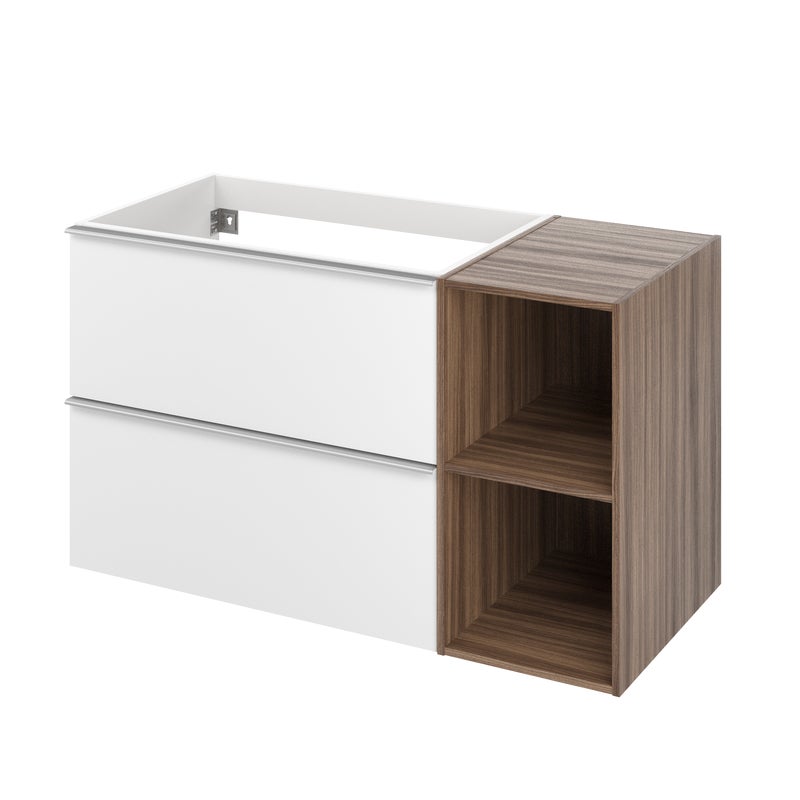 Szafka pod umywalkę Modern biało-orzechowa 100x45x55 cm Sensea