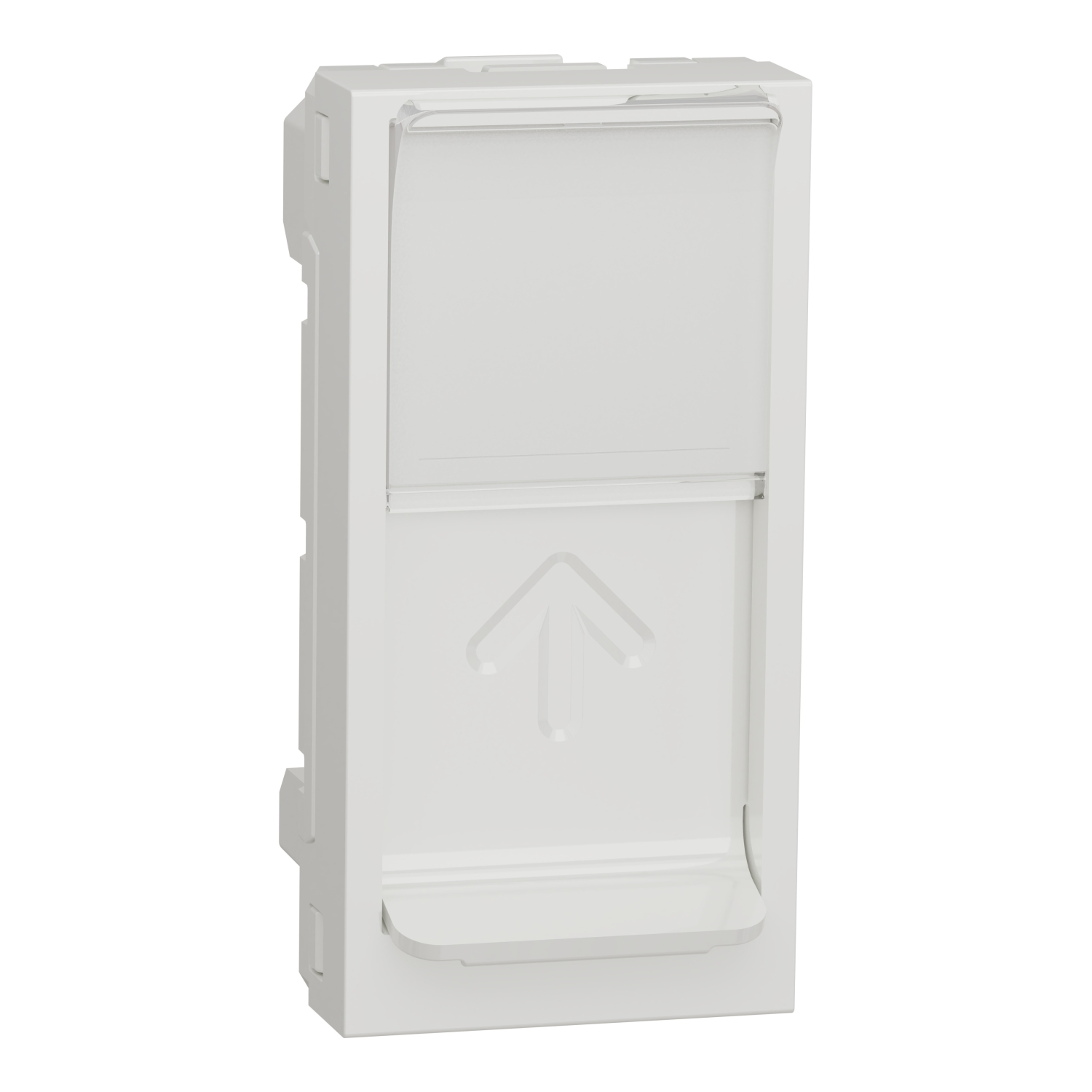 Carátula toma rj45 1 mod. bl.activo