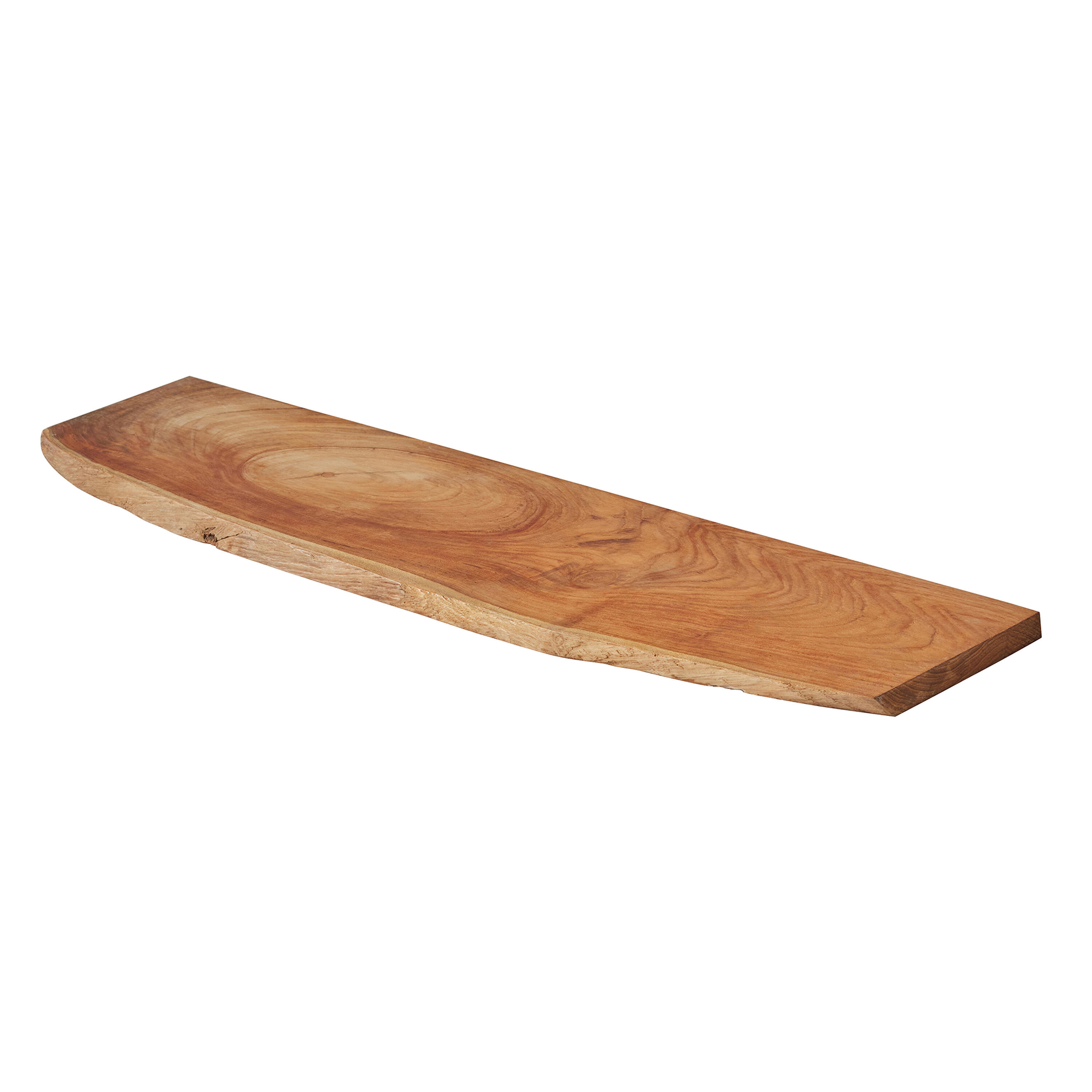 Mensola a muro in legno L 90 x P 18 cm colore miele - 5