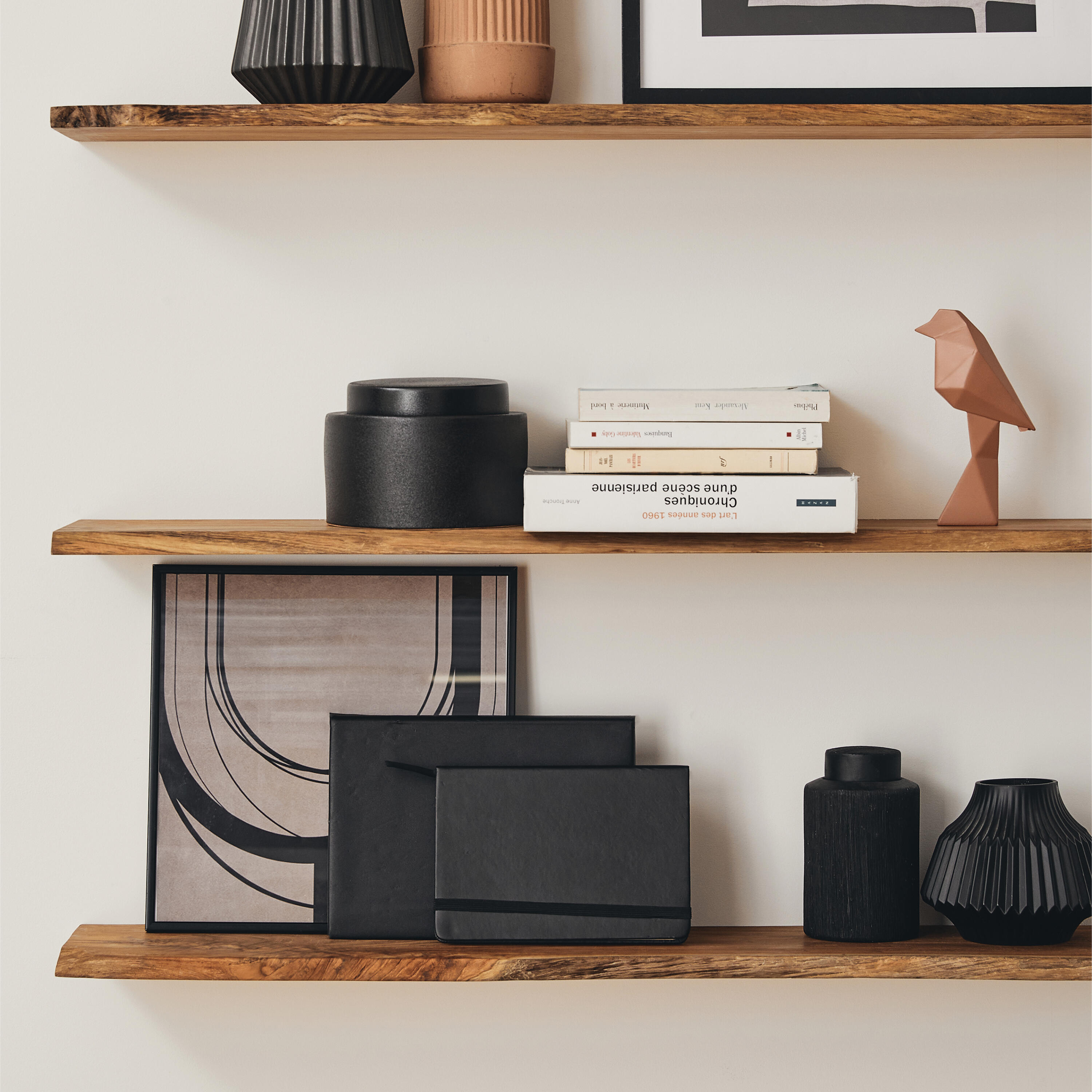 Mensola a muro in legno L 120 x P 18 cm colore miele - 4