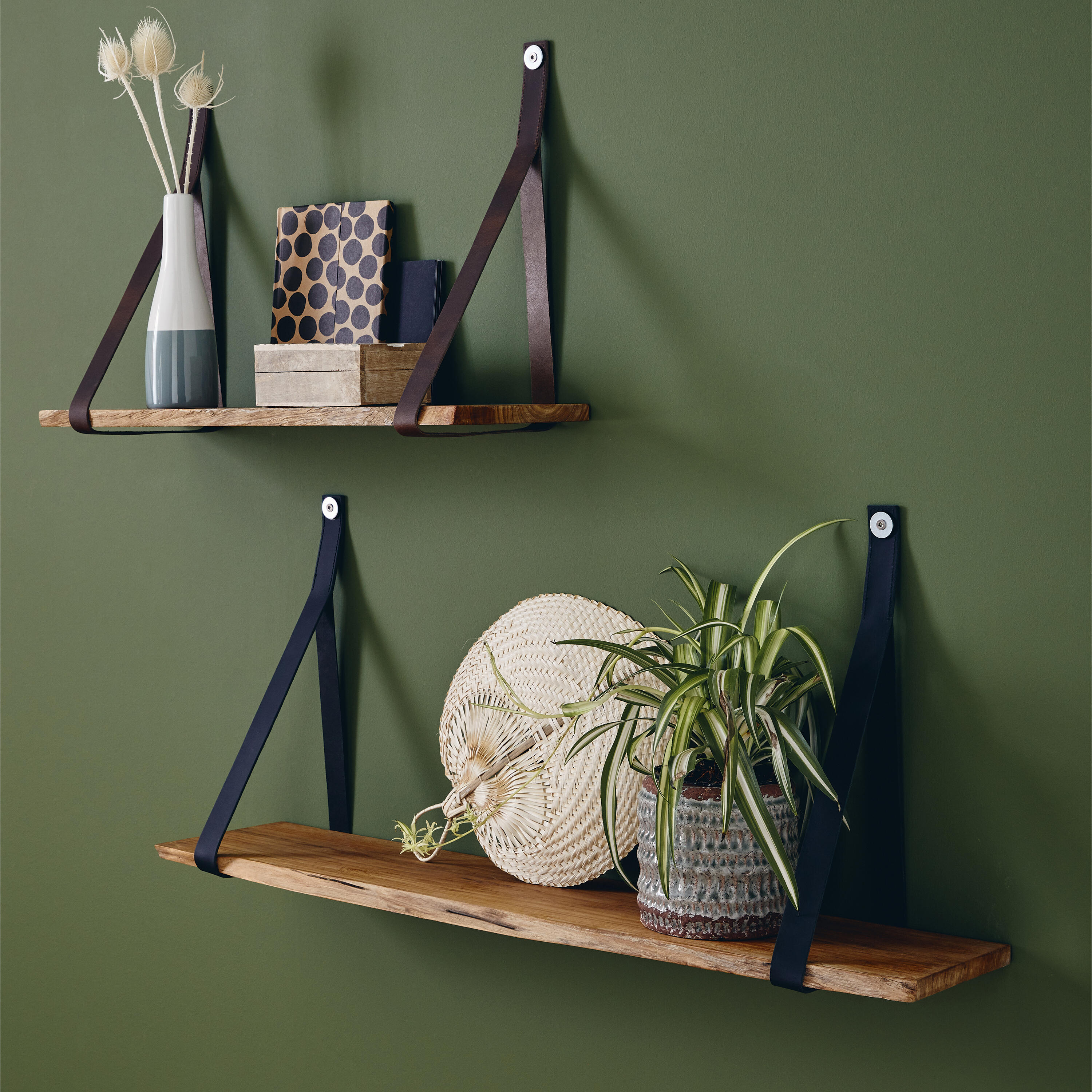 Mensola a muro in legno L 90 x P 18 cm colore miele - 3