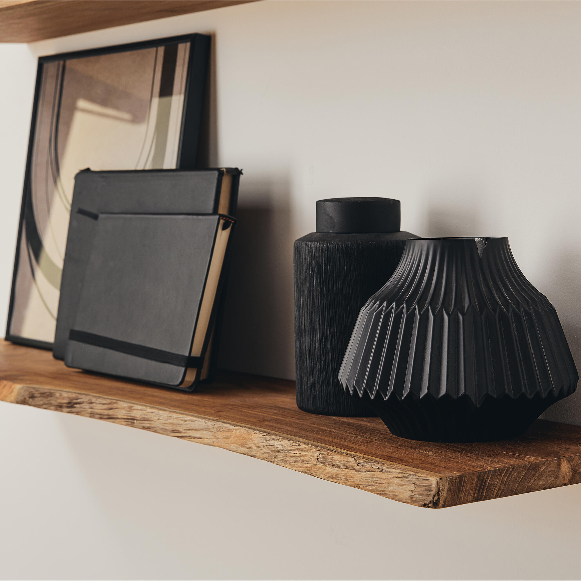 Mensola a muro in legno L 60 x P 18 cm colore miele - 2