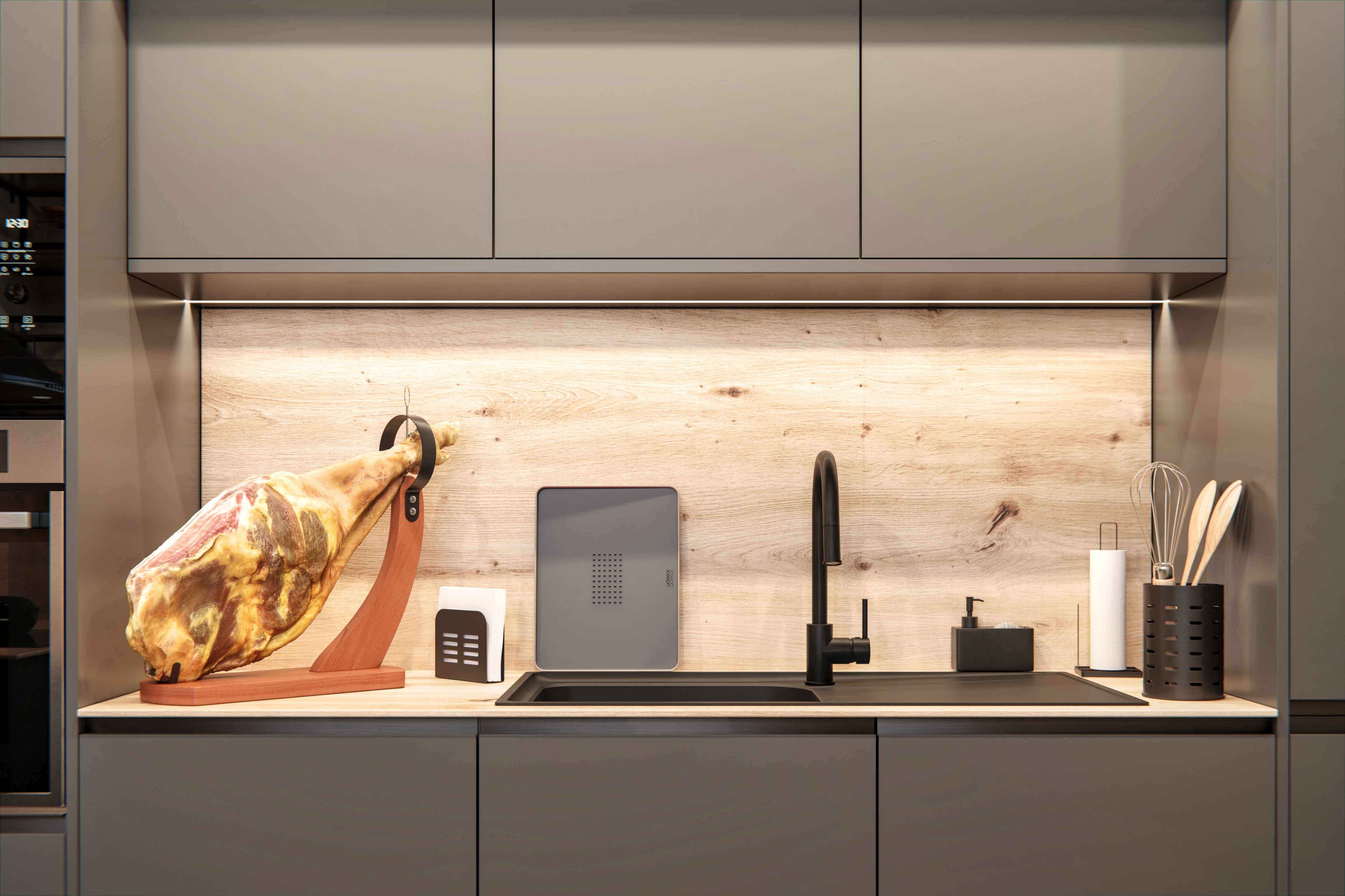 Suporte de utensílios aço preto 12.8 x 12.8 x 18 cm Delinia Casual - 2