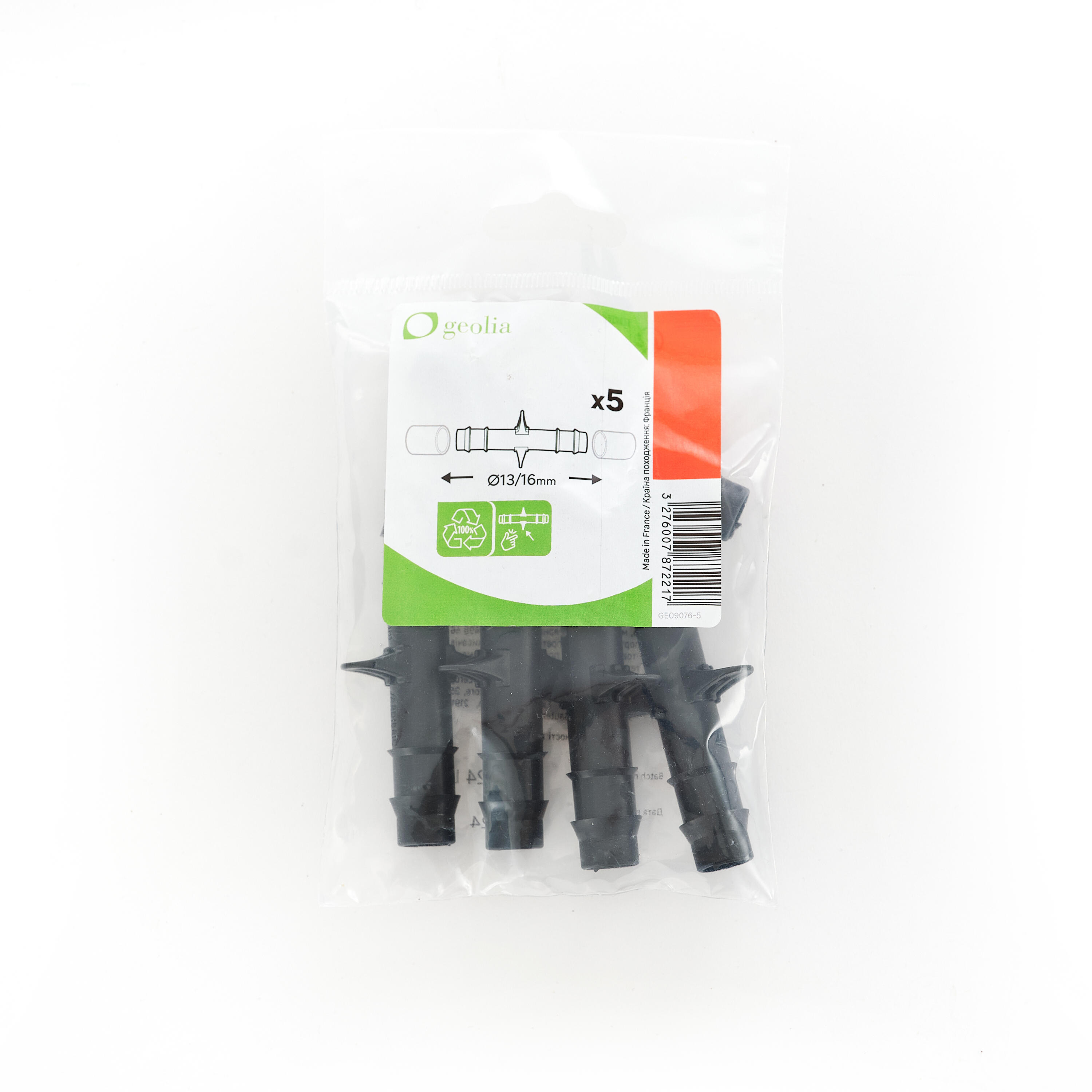Raccordo dritto per irrigazione GEOLIA GEOLIA in polietilene adatto a tubi di ⌀ 16 mm, 5 pezzi - 2