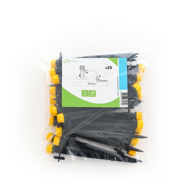 Lot de 25 goutteurs réglable 0 - 40 l/h GEOLIA