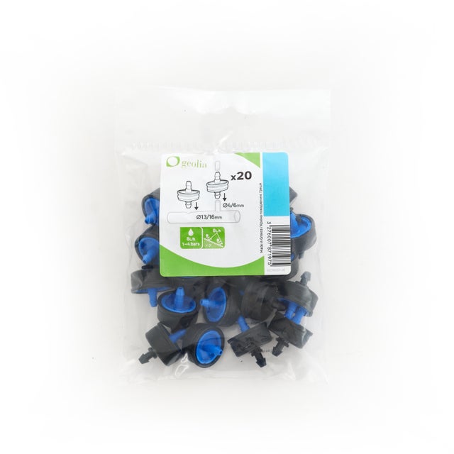 Jardibric Kit 250 Goutteurs Arrosage - Débit Réglable 40-60 L/h - Pression 1-2 Bars - Économie D'Eau