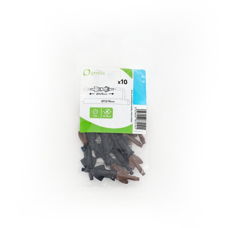Kroplownik 10szt. 4-6 mm 6 l/h Geolia GEO9206-10