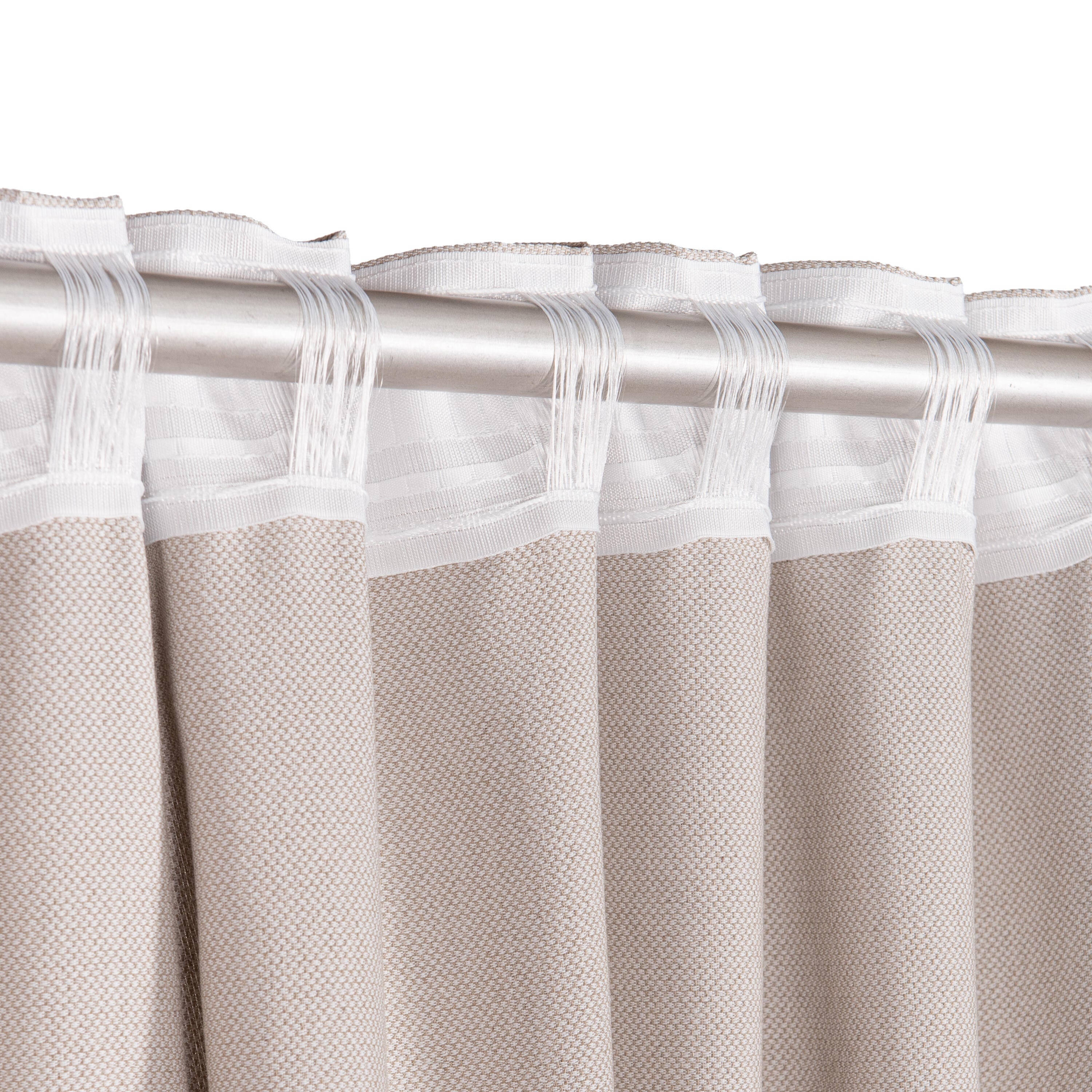 Voilage tamisant, Axana, beige H.280 x l.140 cm INSPIRE - 5