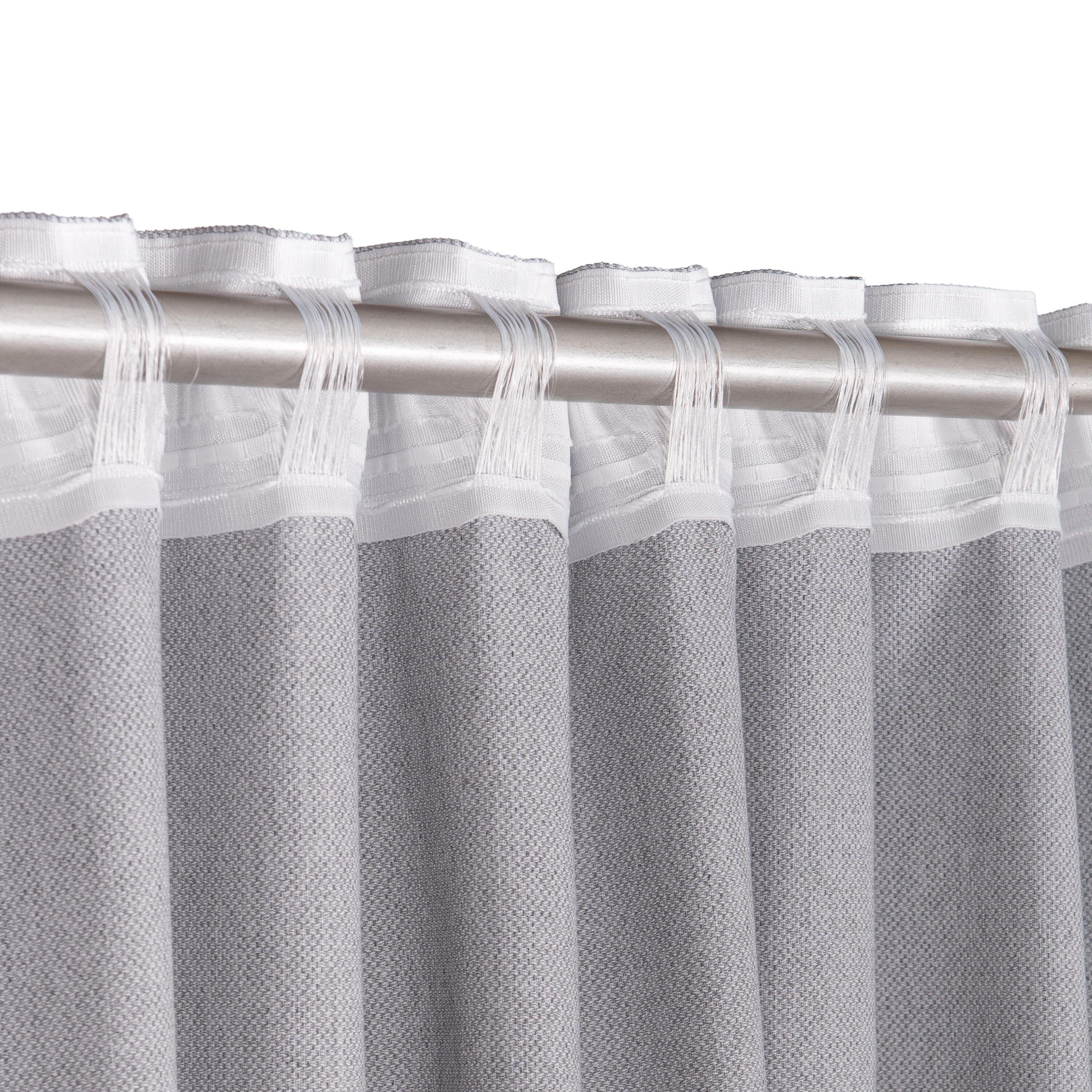 Zasłona Axana szara 140x280 cm na taśmie Inspire - 8