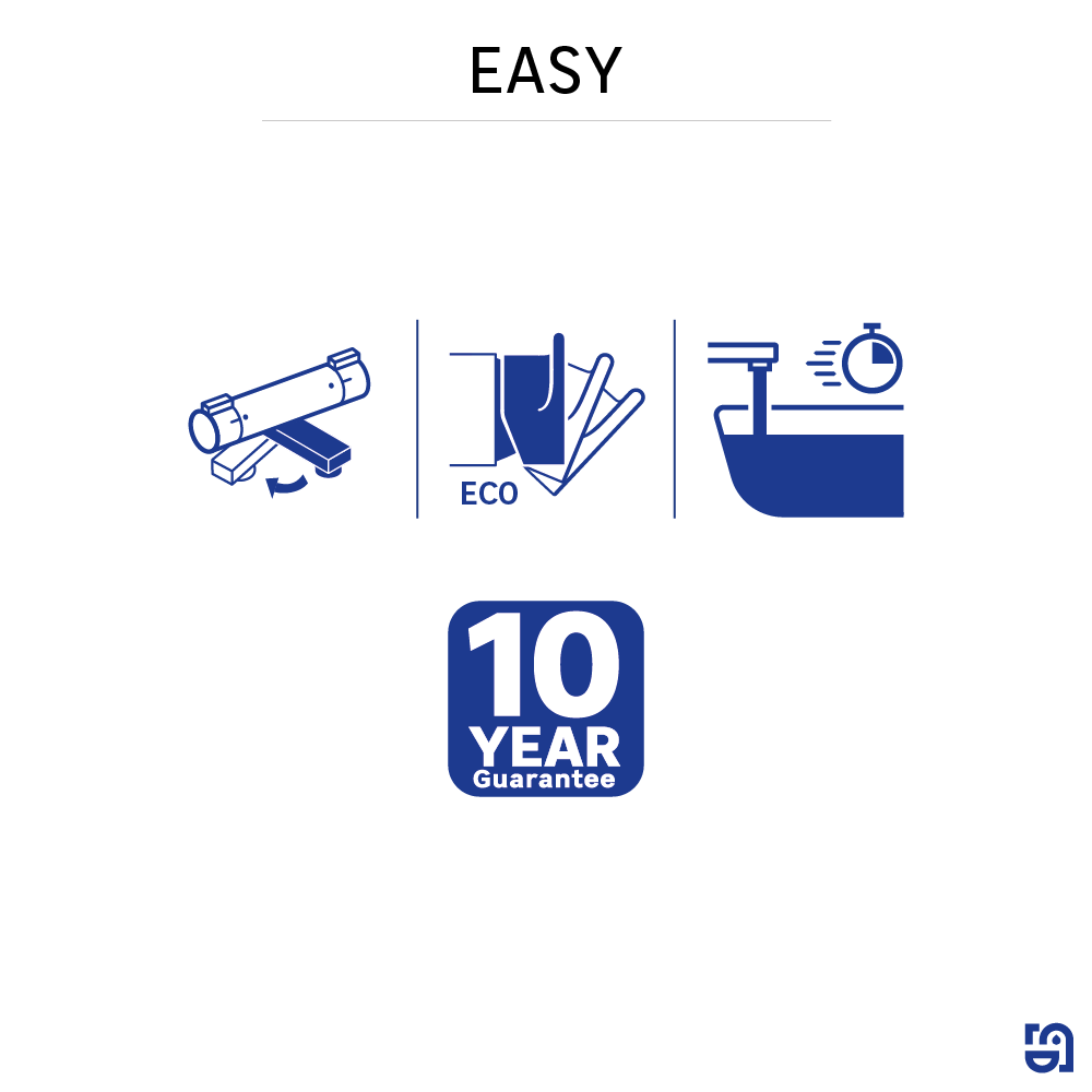 Grifo de bañera monomando SENSEA Easy cromo brillo  - 7