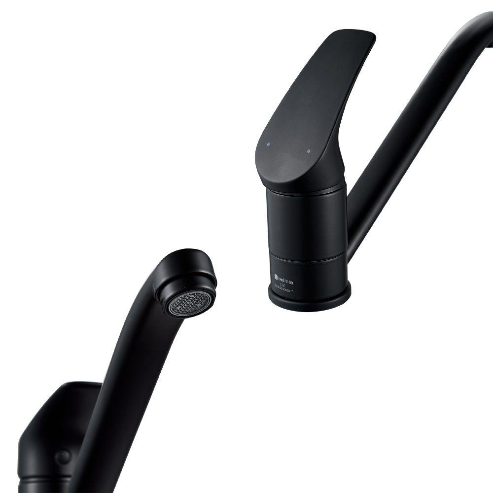 Robinet de cuisine noir, Essential, DELINIA - 6