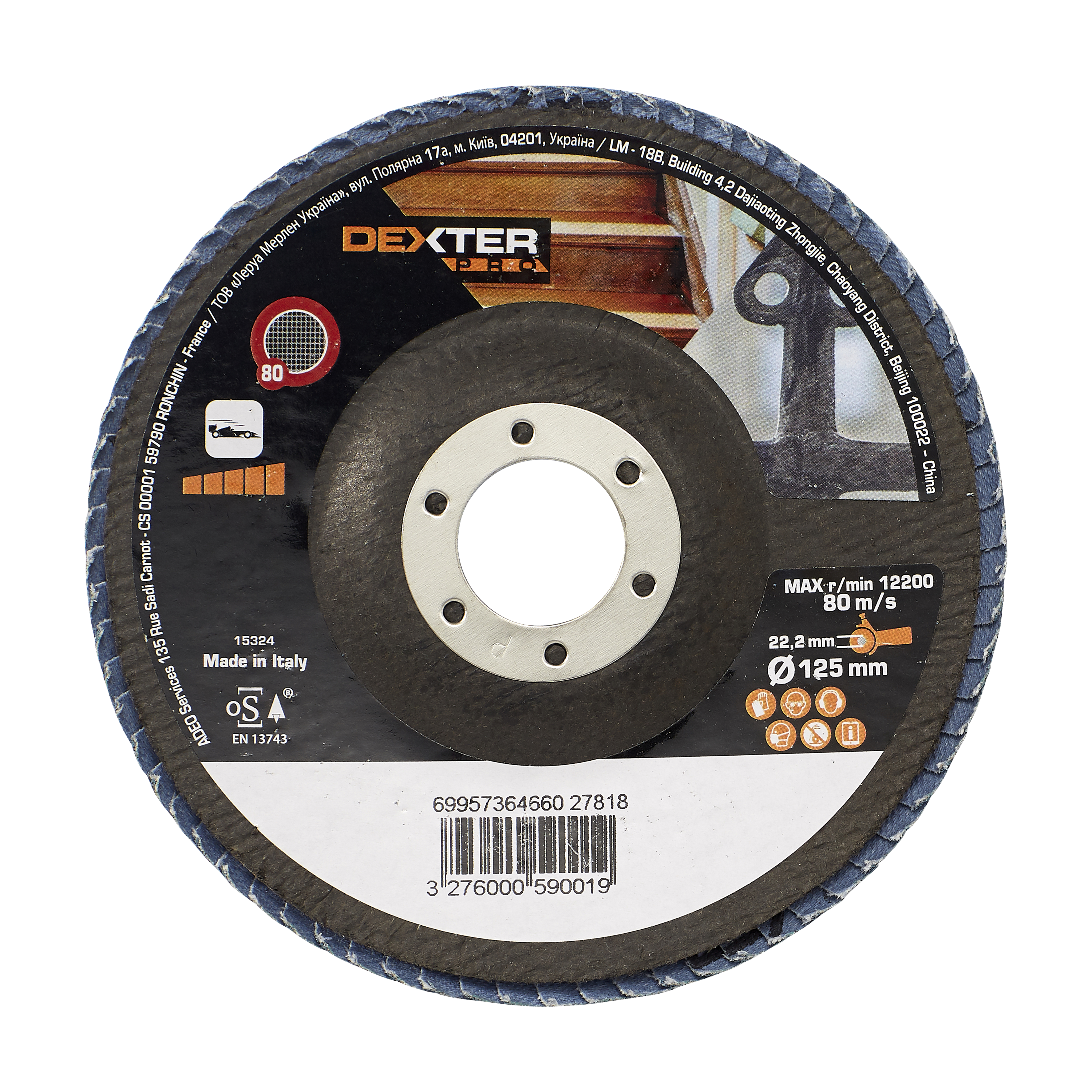 50 X DISCO ABRASIVO FIBRATO D 115 MM GRANA 16