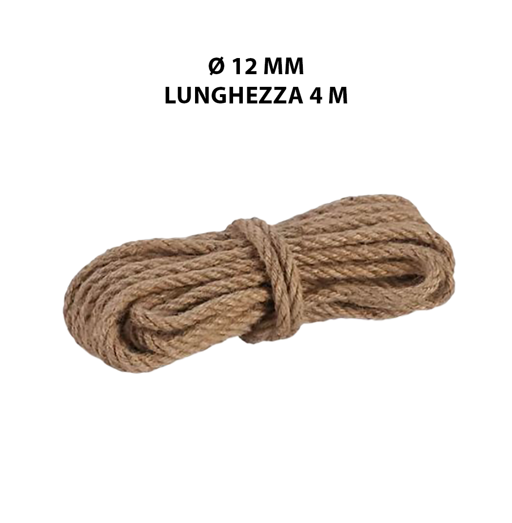 Corda in juta L 4 m x Ø 12 mm beige carico max 425 Kg - 3