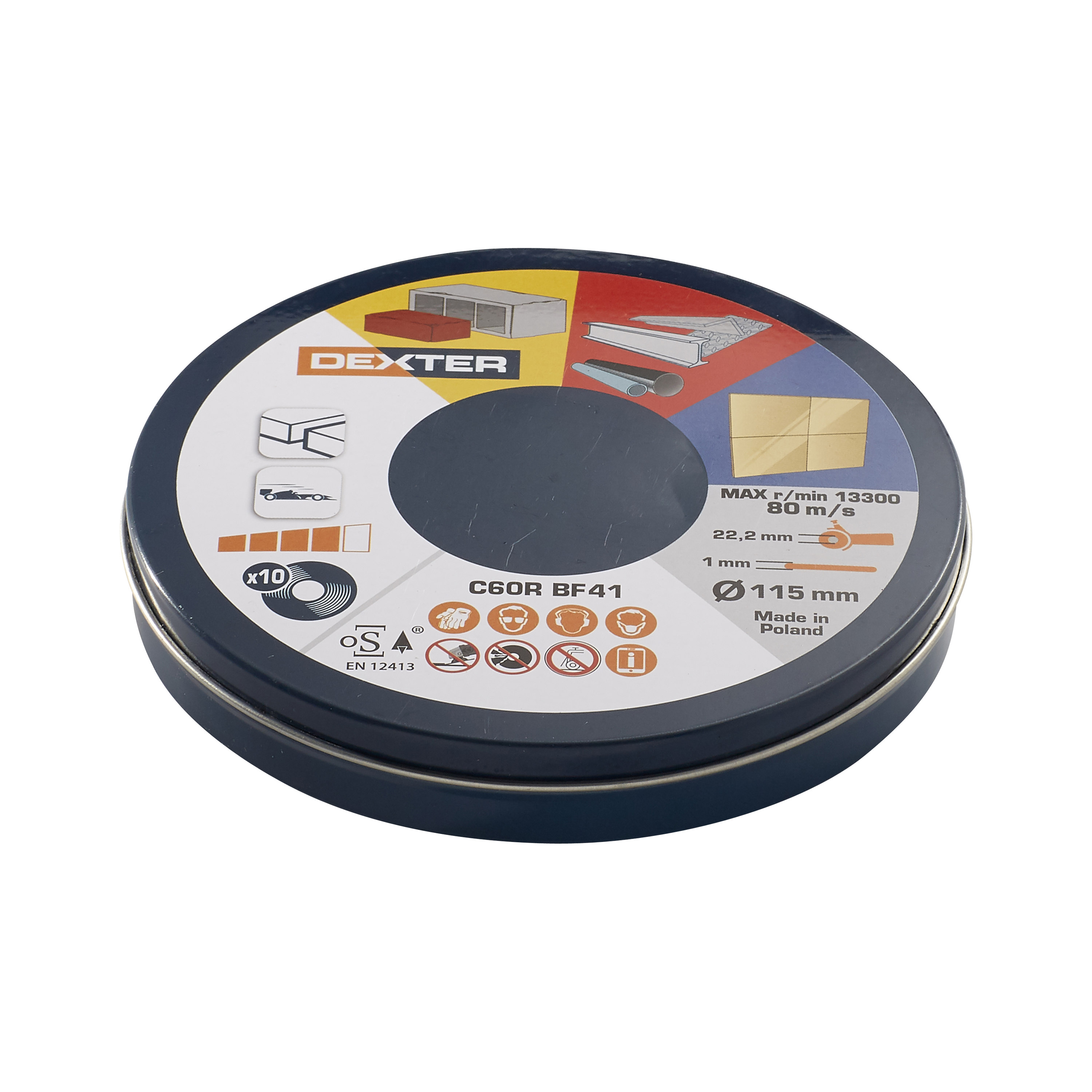 Lot de 10 disques corindon pour pierre T41 DEXTER, Ø115 mm - 5