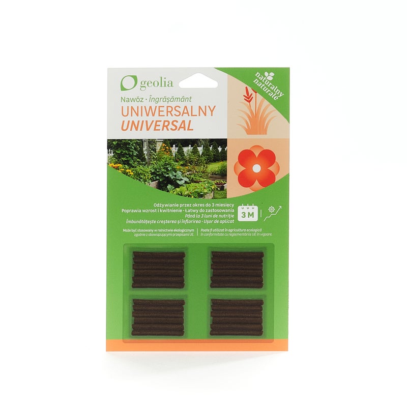 Nawóz w sztyftach uniwersalny 20 szt. Geolia