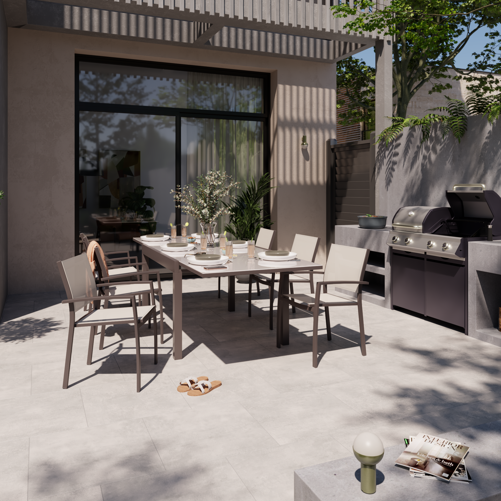 Módulo para barbecue Hudson 4 queimadores alumínio 109x60 cm Naterial Europa - 13