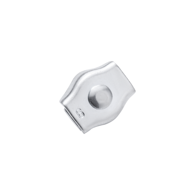 Trade Shop - Set 4 Morsetti Morsetto Ferma Serra Fune 10mm In Acciaio Inossidabile Ferramenta