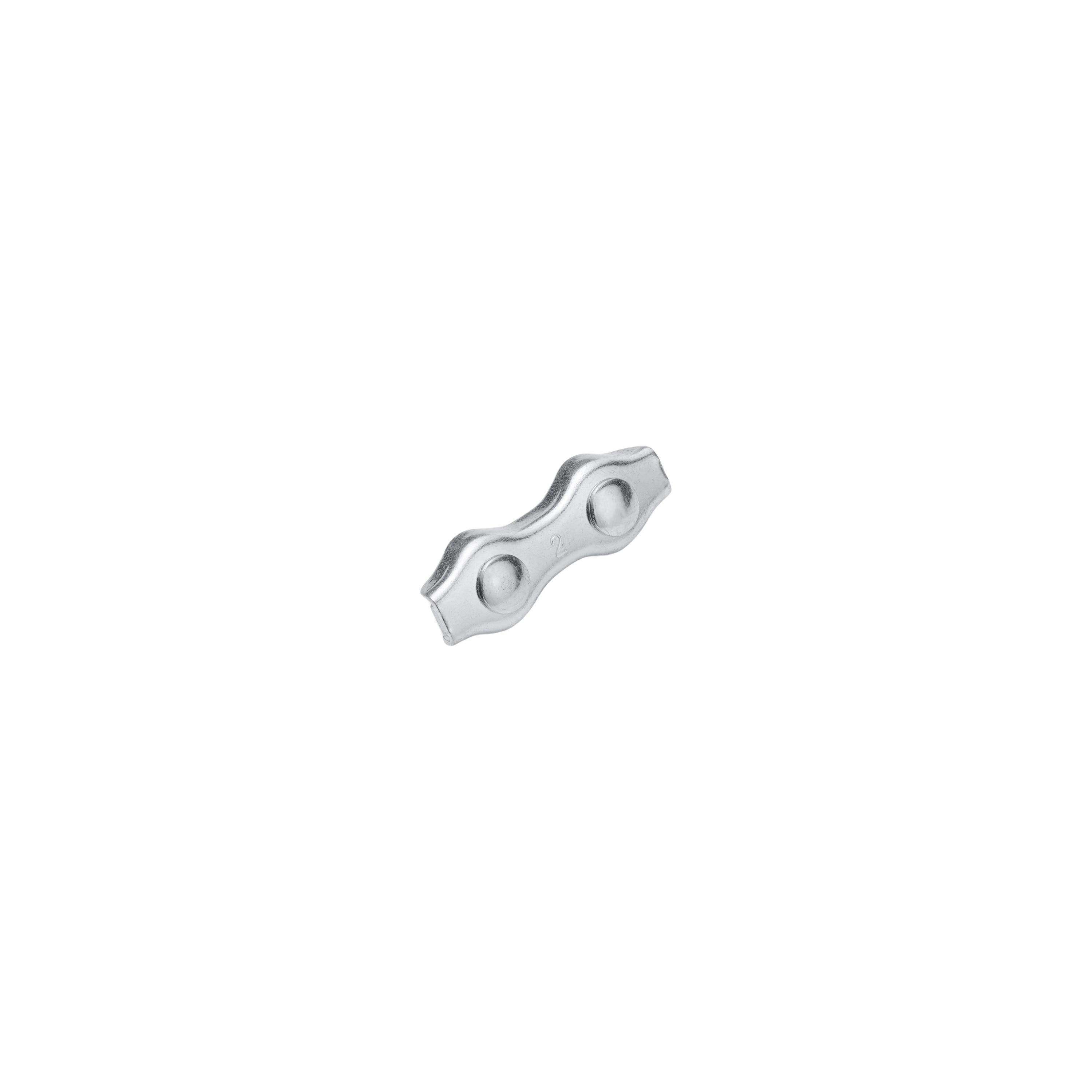 Chapuis VSC00 Fermacavo A Pinza Per Cavo 3-4 Mm - Confezione Da 2 Pezzi In Acciaio Zincato