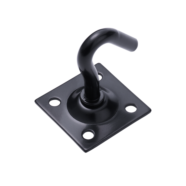 Hak stały 8 mm na płytce 45x45 cm czarny Standers