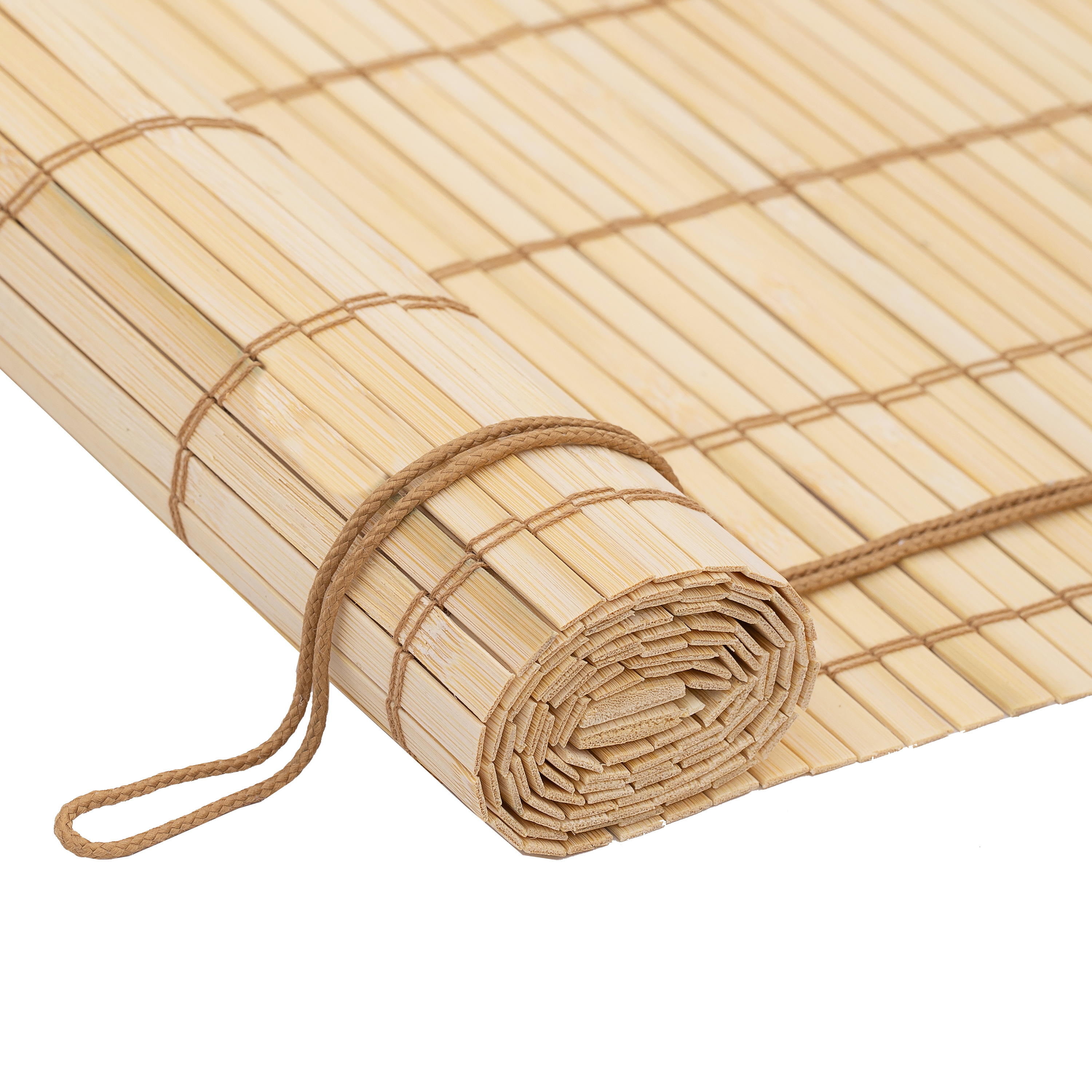 Store enrouleur tamisant Bambou hatha naturel, l.90 x H.180 cm, INSPIRE - 4