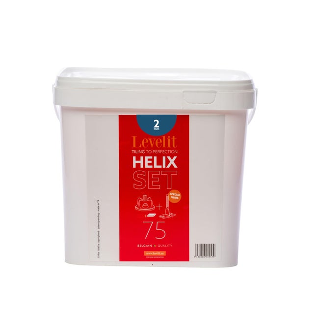 Set de 75 croisillons HELIX 2mm + 75 capuchons