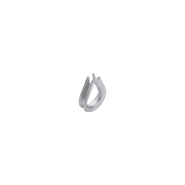 Lot de 2 cosses-coeur acier zingué, STANDERS, Diam.3mm
