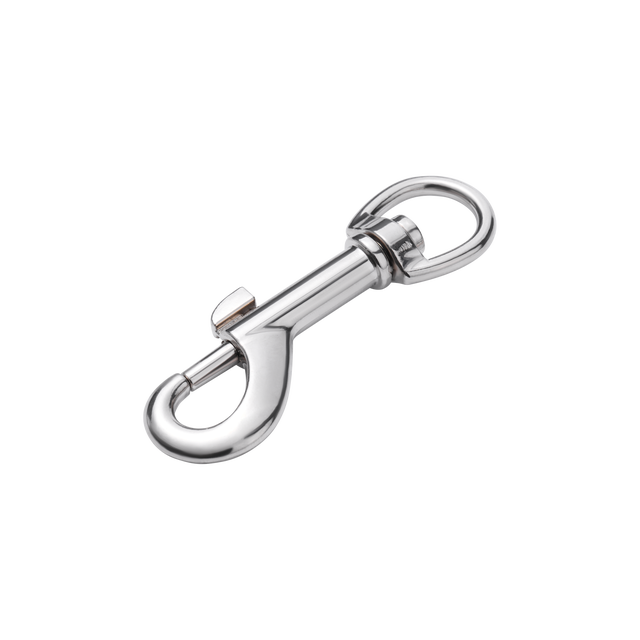 Moschettone con rotella STANDERS in zama nichelato Ø 3.2 x 74 mm 25 kg