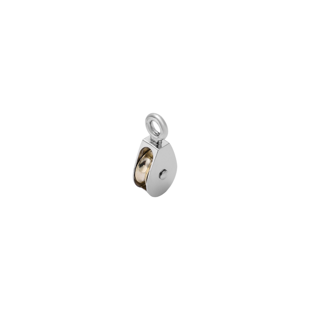 Poulie acier, STANDERS, 110 kg, Diam.32 x L.73 x l.9 mm
