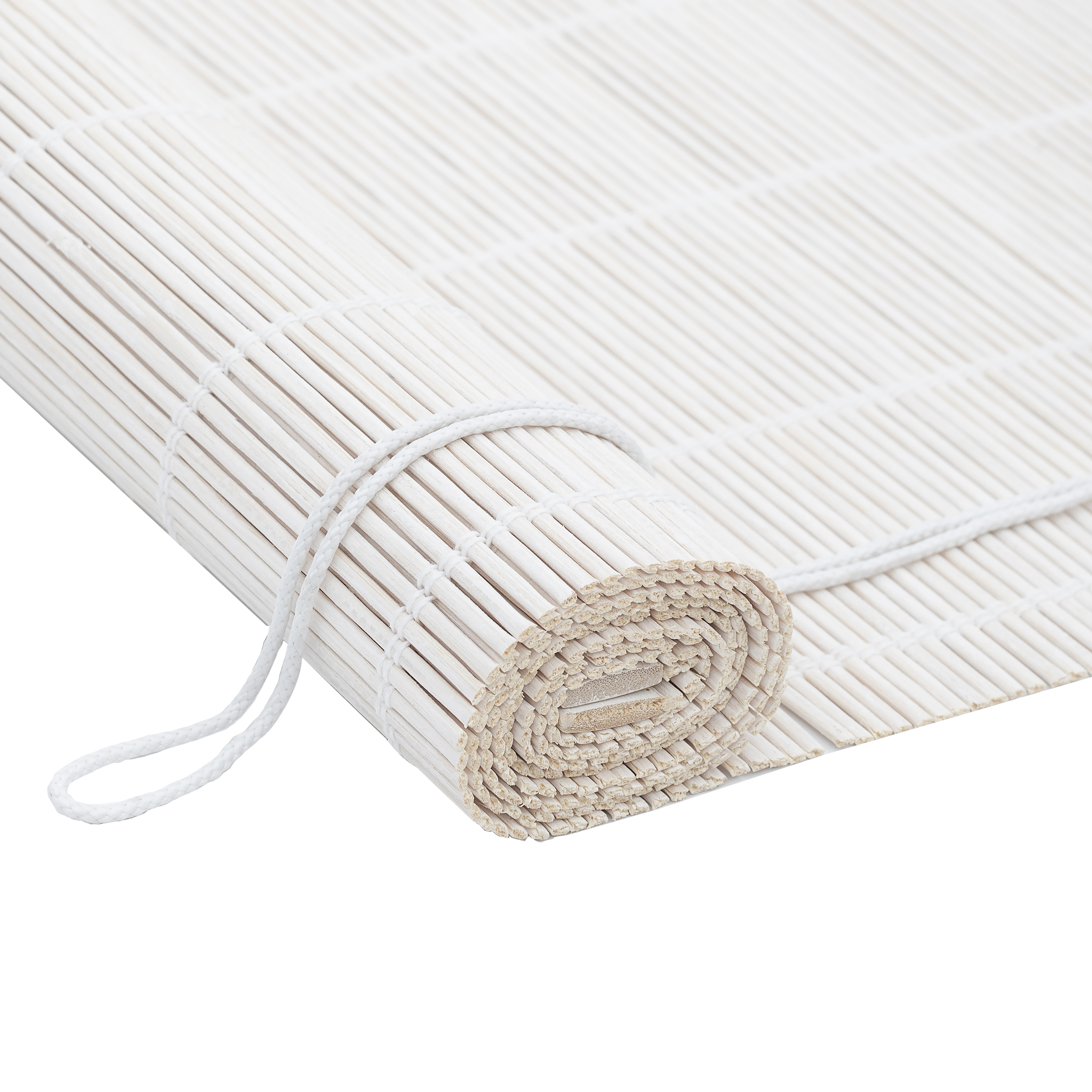 Store enrouleur tamisant Bambou unda blanc, l.150 x H.250 cm, INSPIRE - 4