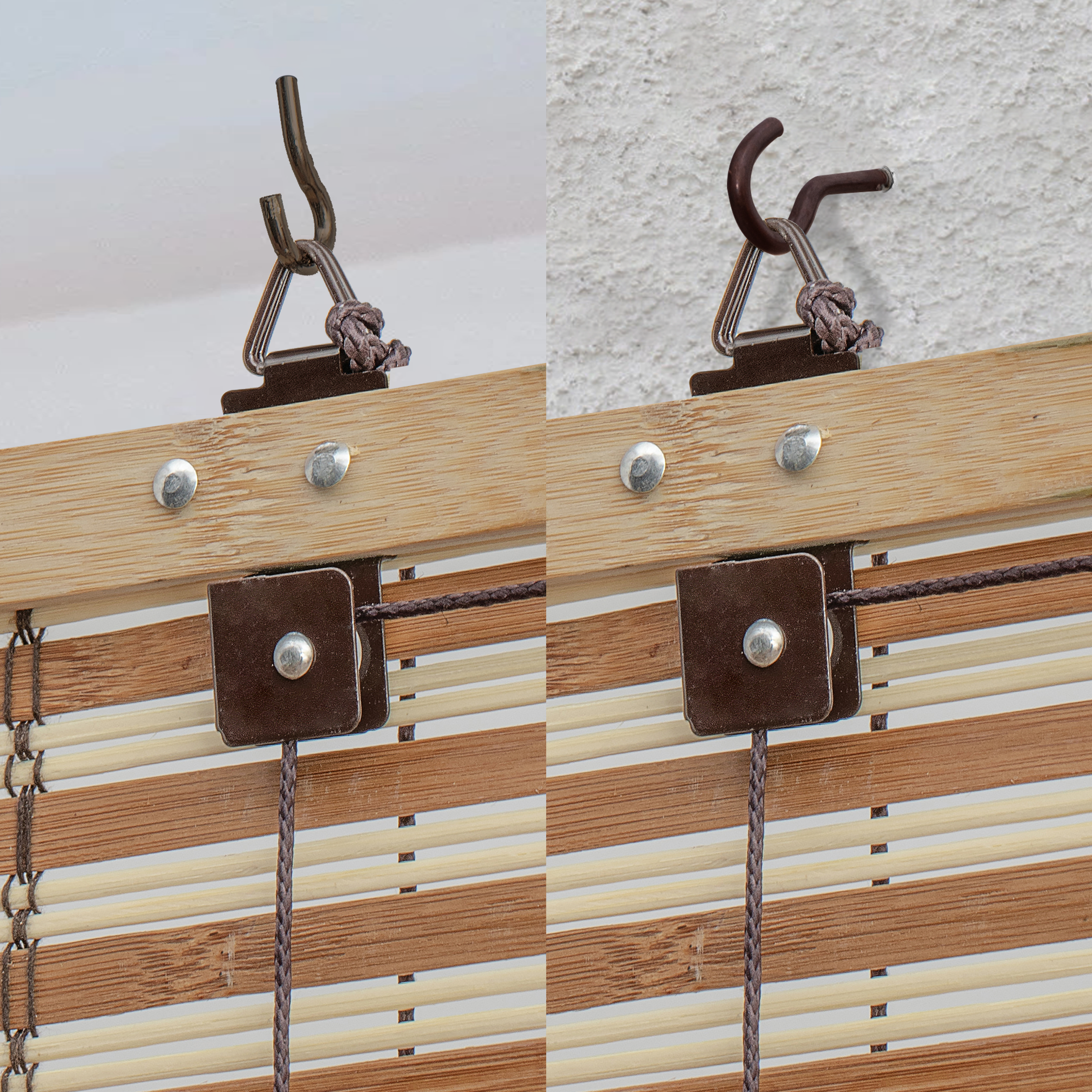 Store enrouleur tamisant Bambou izana extérieur naturel, l.80 x H.300 cm, INSPIR - 5