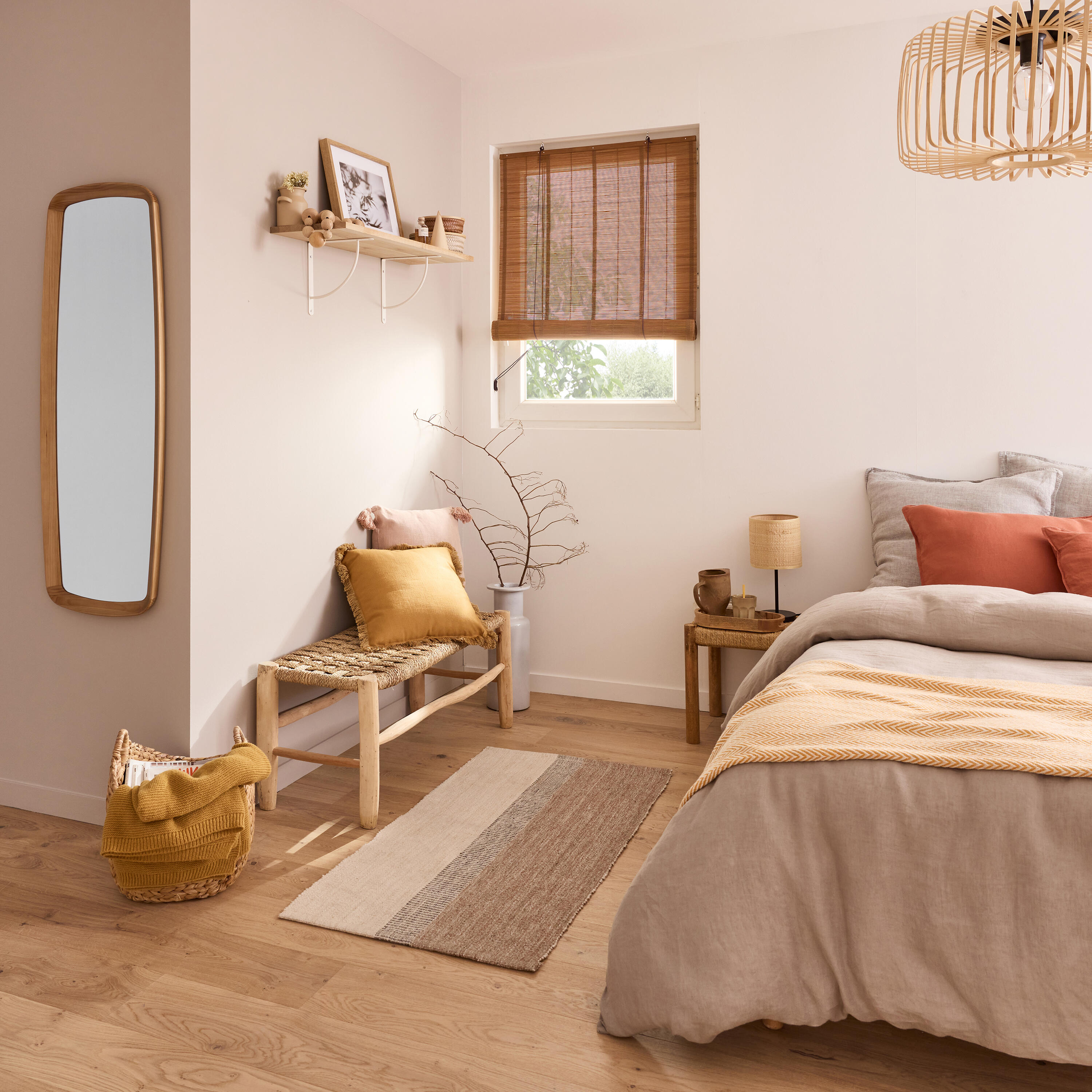 Lampka stołowa Carvi czarny raffia E27 Inspire - 6