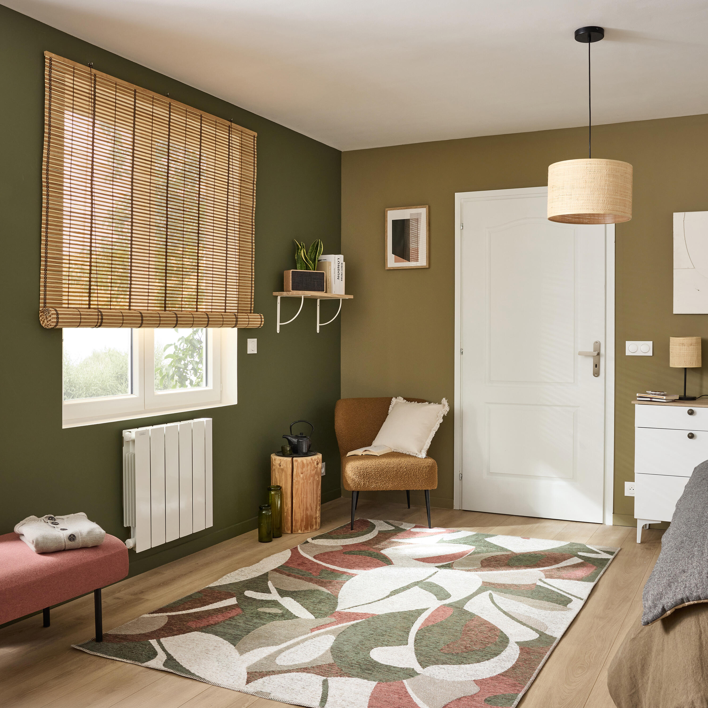 Estante mural SPACEO roble macizo 600X260X18 mm - 5