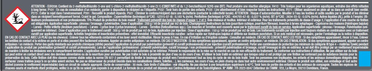 Traitement du bois multiusage V33 Multi usage 1 l - 5