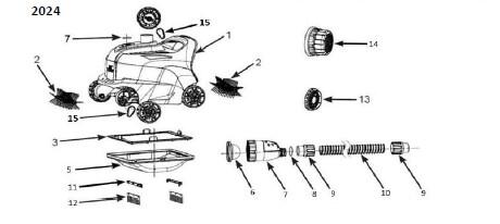 Robot aspirateur de piscine fond et parois INTEX ZX300 - 6