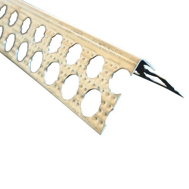 PERFIL CANTO GALVANIZADO COM ABAS PERFURADAS 2.5M