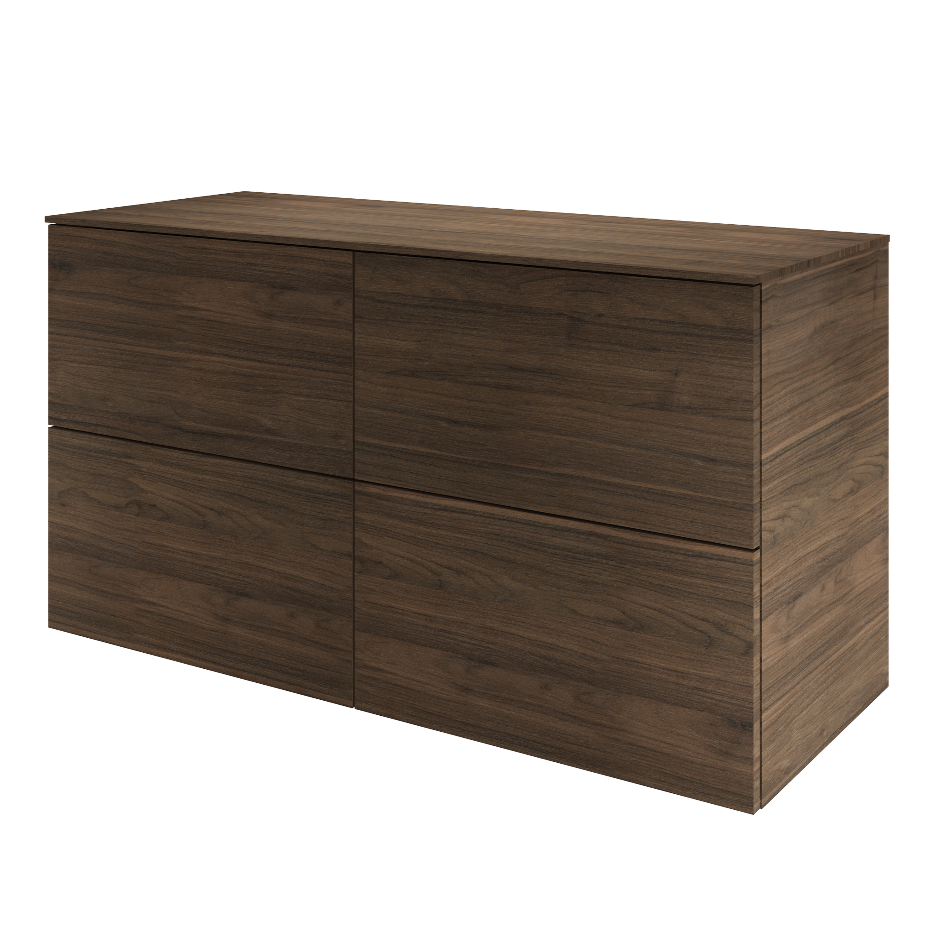 Mobile da bagno sospeso sotto lavabo L 120 x H 65 x P 48 cm lucido, 4 cassetti SENSEA Neo - 2