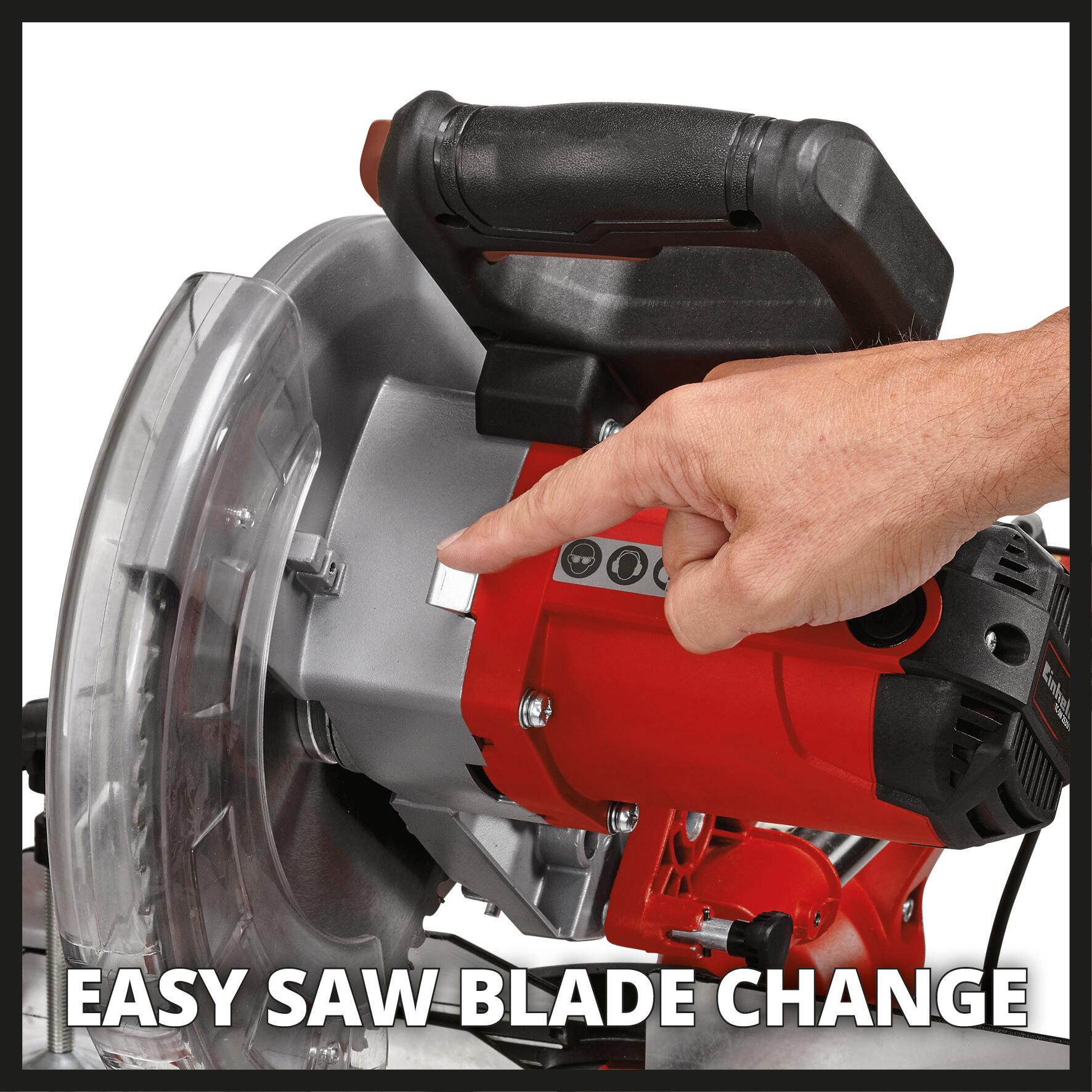 Ingletadora telescópica EINHELL BAN TC-SM 2531/2U - Potencia de 1900 W y disco 254 mm - 9