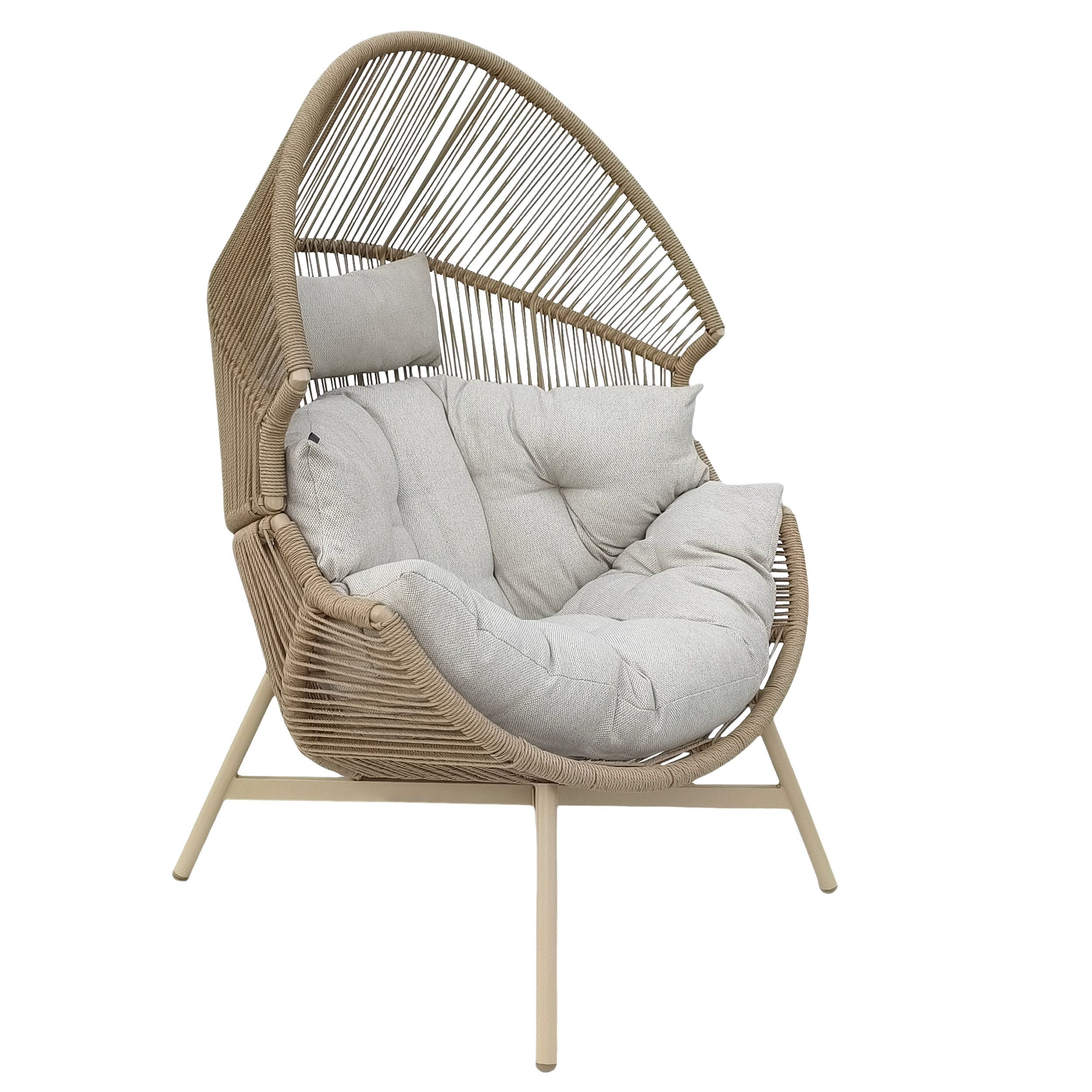 Fotel ogrodowy Holand kokon beżowy Esti&Esta