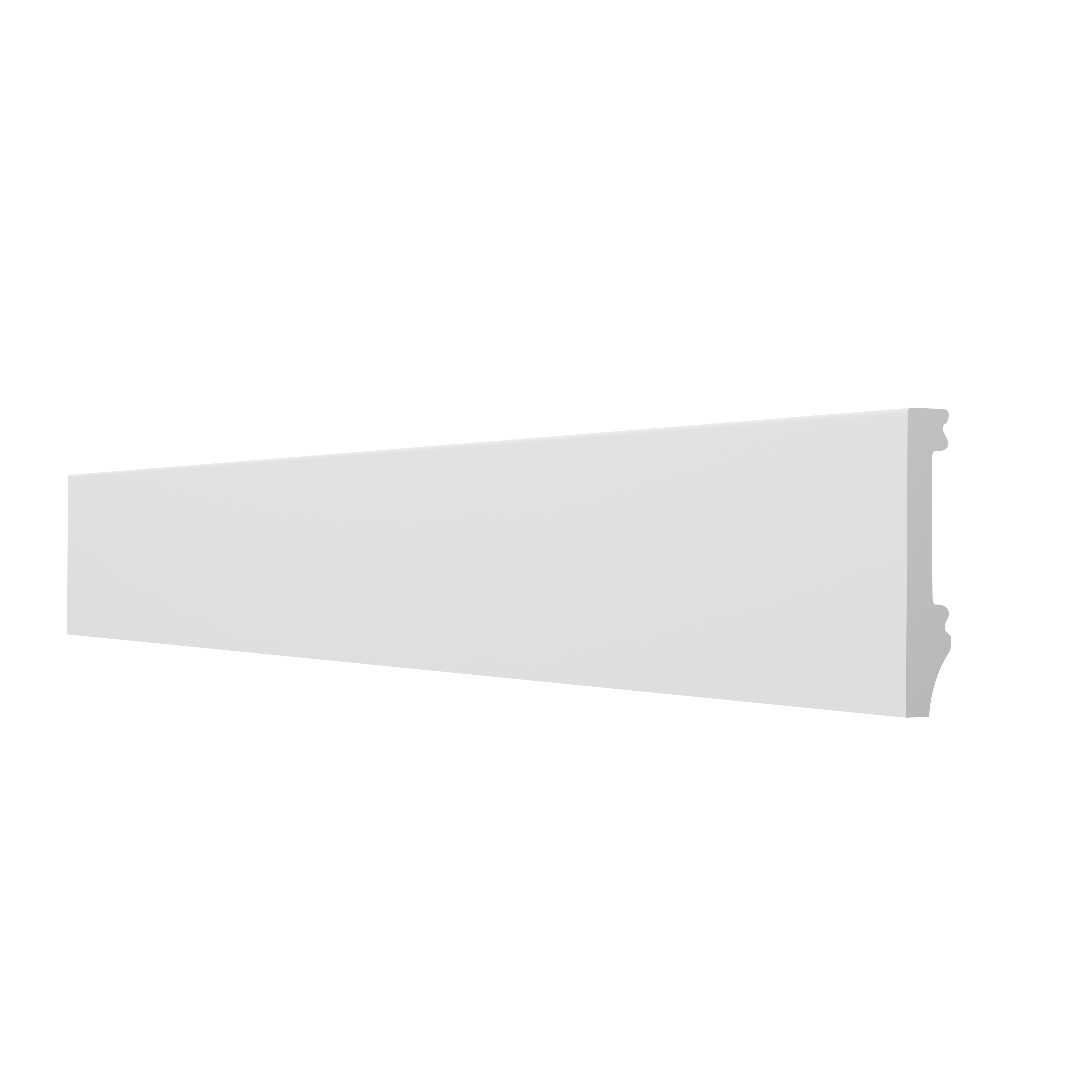Listwa przypodłogowa DF08C z polistyrenu 8 x 240 cm DMS
